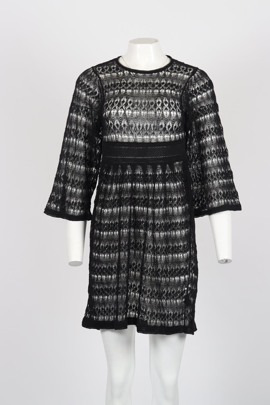 ISABEL MARANT LINEN BLEND MINI DRESS FR 38 UK 10 - Image 2