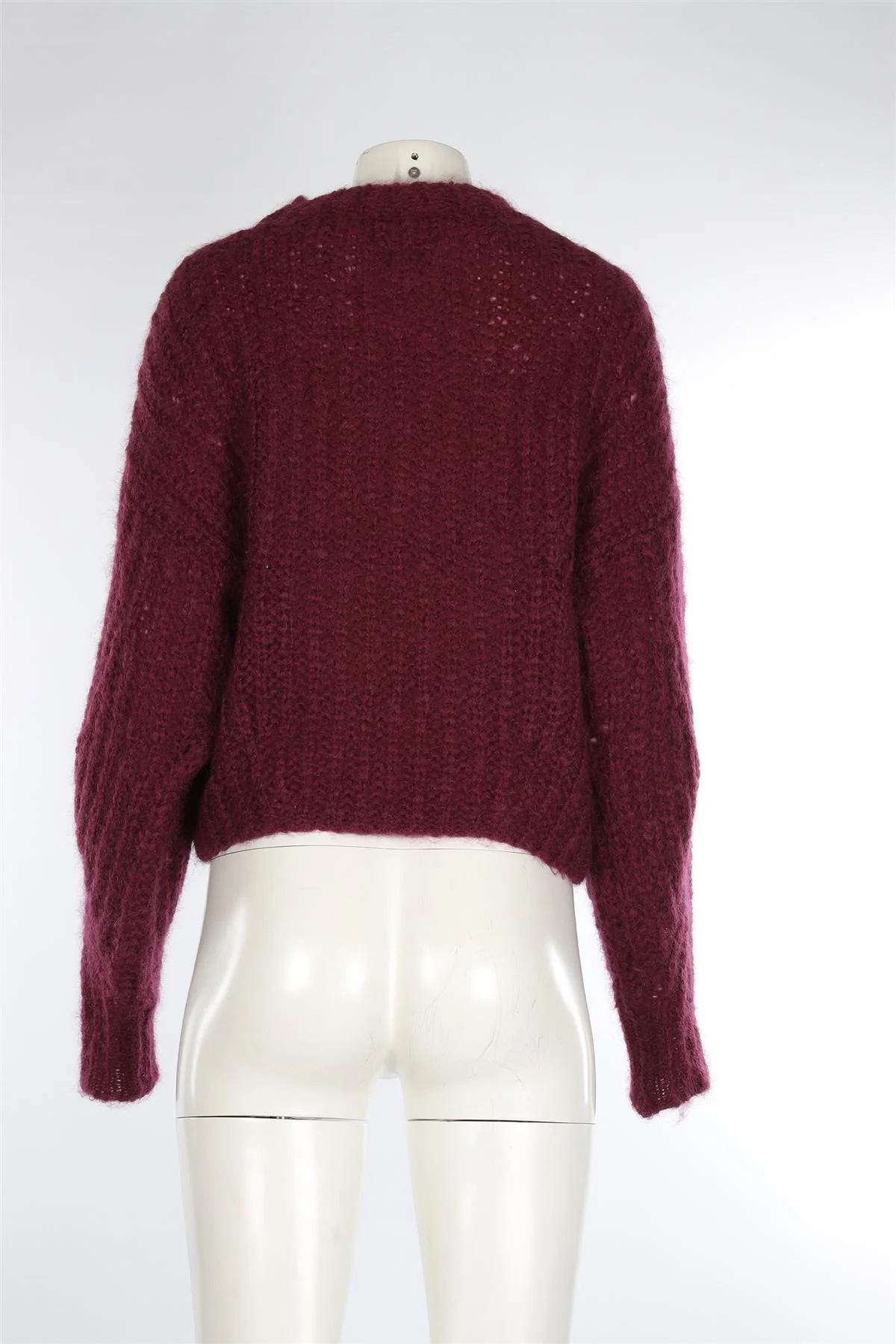 ISABEL MARANT MAROON MOHAIR SWEATER FR 34 UK 6 - Image 4