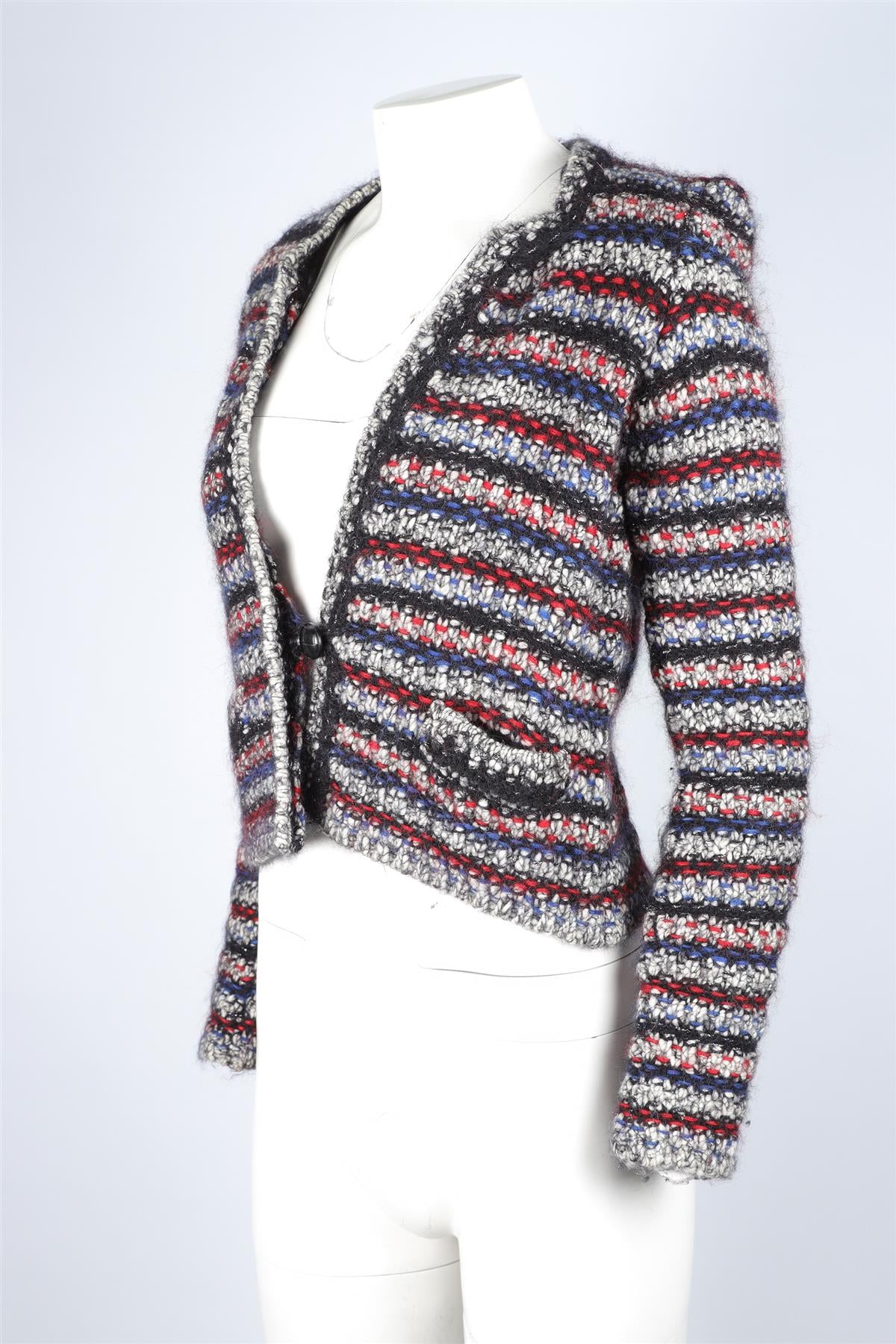 ISABEL MARANT MULTI WOOL JACKET FR 36 UK 8 - Image 3