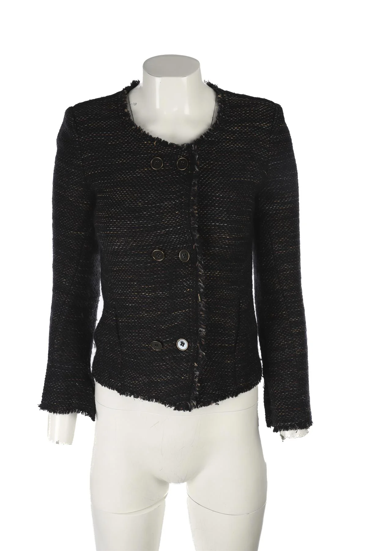 ISABEL MARANT NAVY WOOL JACKET FR 36 UK 8 - Image 2
