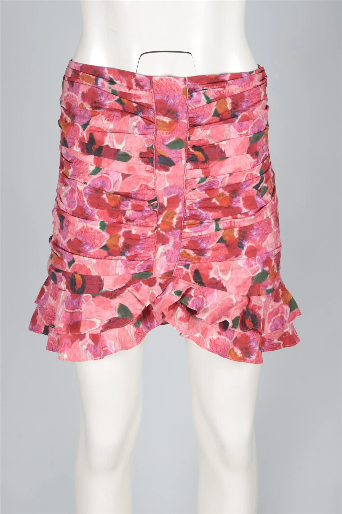 ISABEL MARANT PINK SILK MINI SKIRT FR 38 UK 10 - Image 2