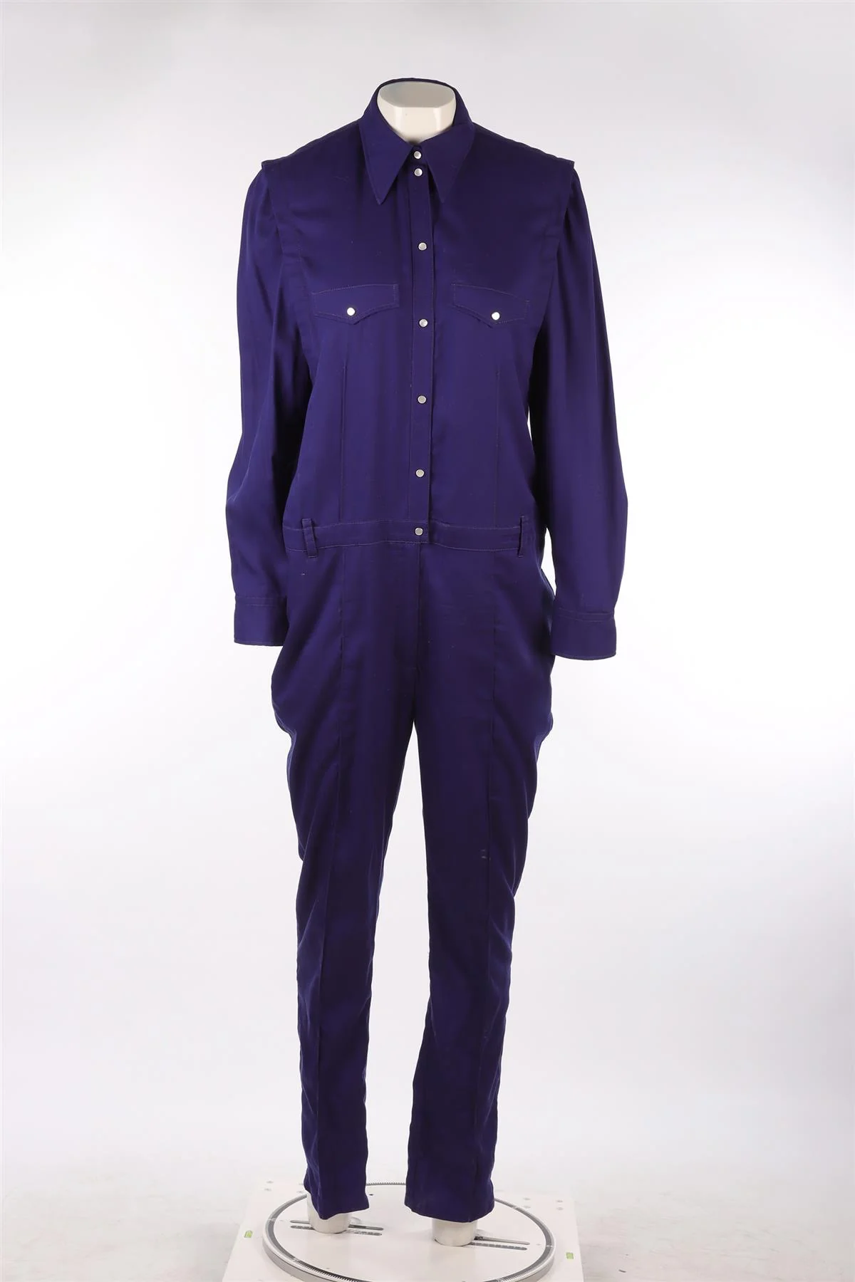 ISABEL MARANT PURPLE WOVEN JUMPSUIT FR 40 UK 12 - Image 2