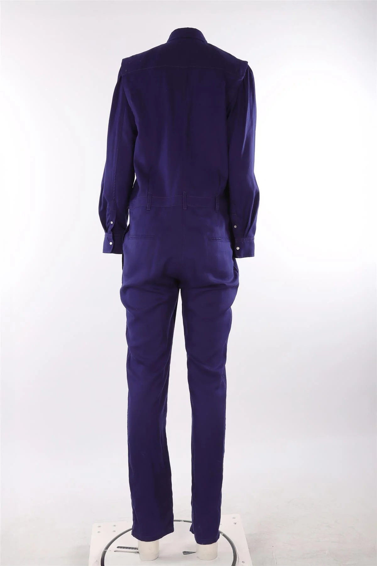 ISABEL MARANT PURPLE WOVEN JUMPSUIT FR 40 UK 12 - Image 4