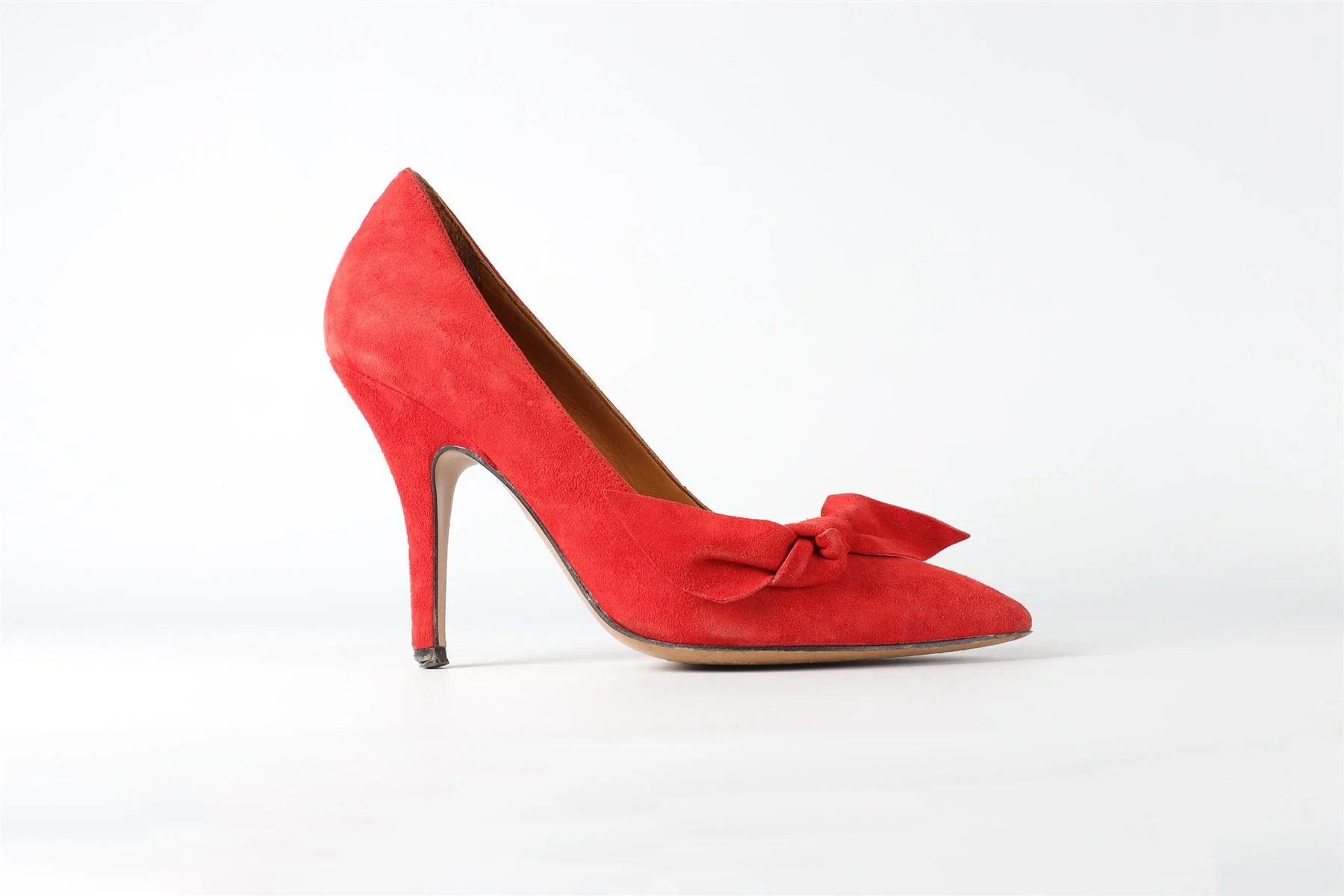 ISABEL MARANT RED SUEDE PUMPS EU 38 UK 5 US 8 - Image 2