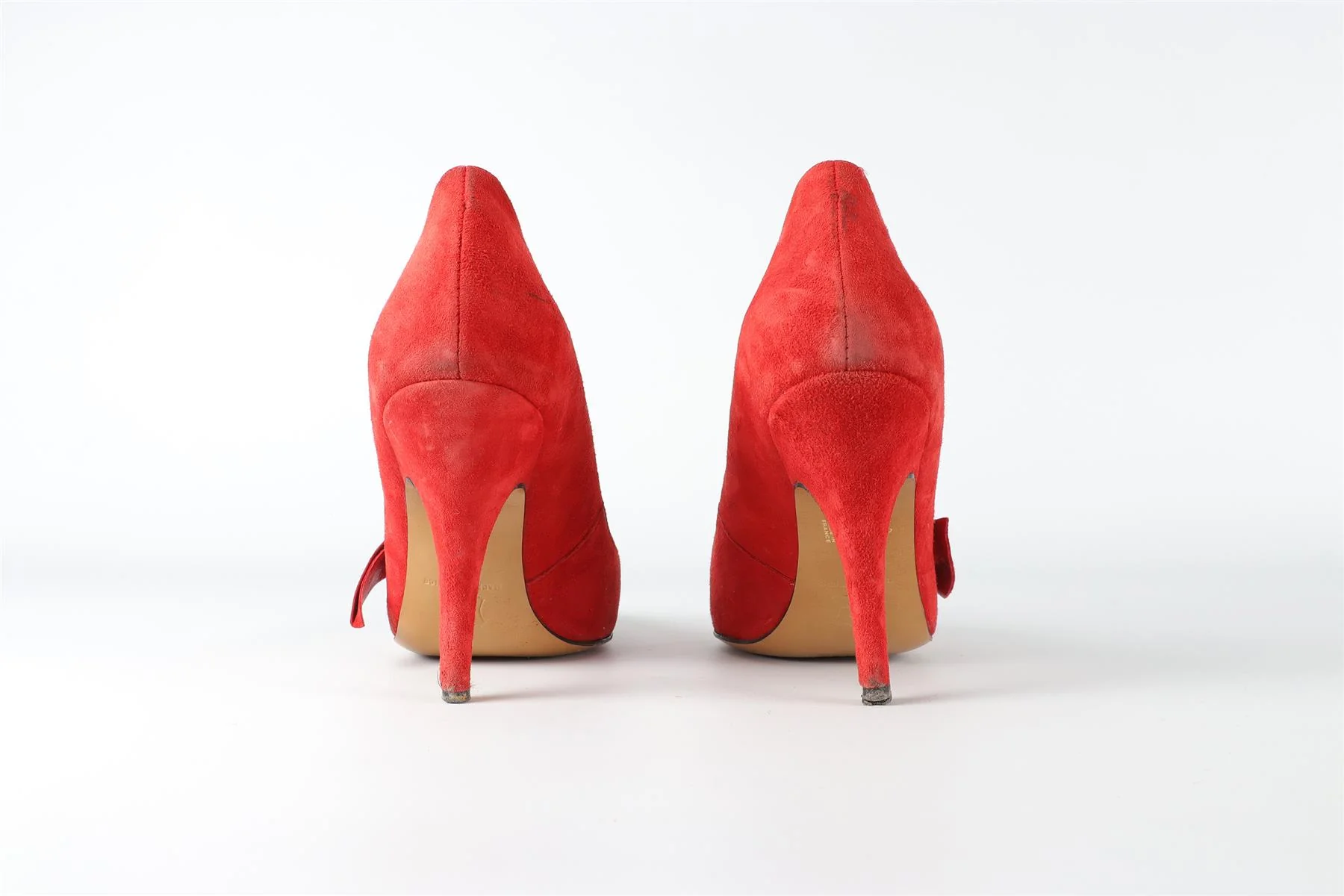 ISABEL MARANT RED SUEDE PUMPS EU 38 UK 5 US 8 - Image 5