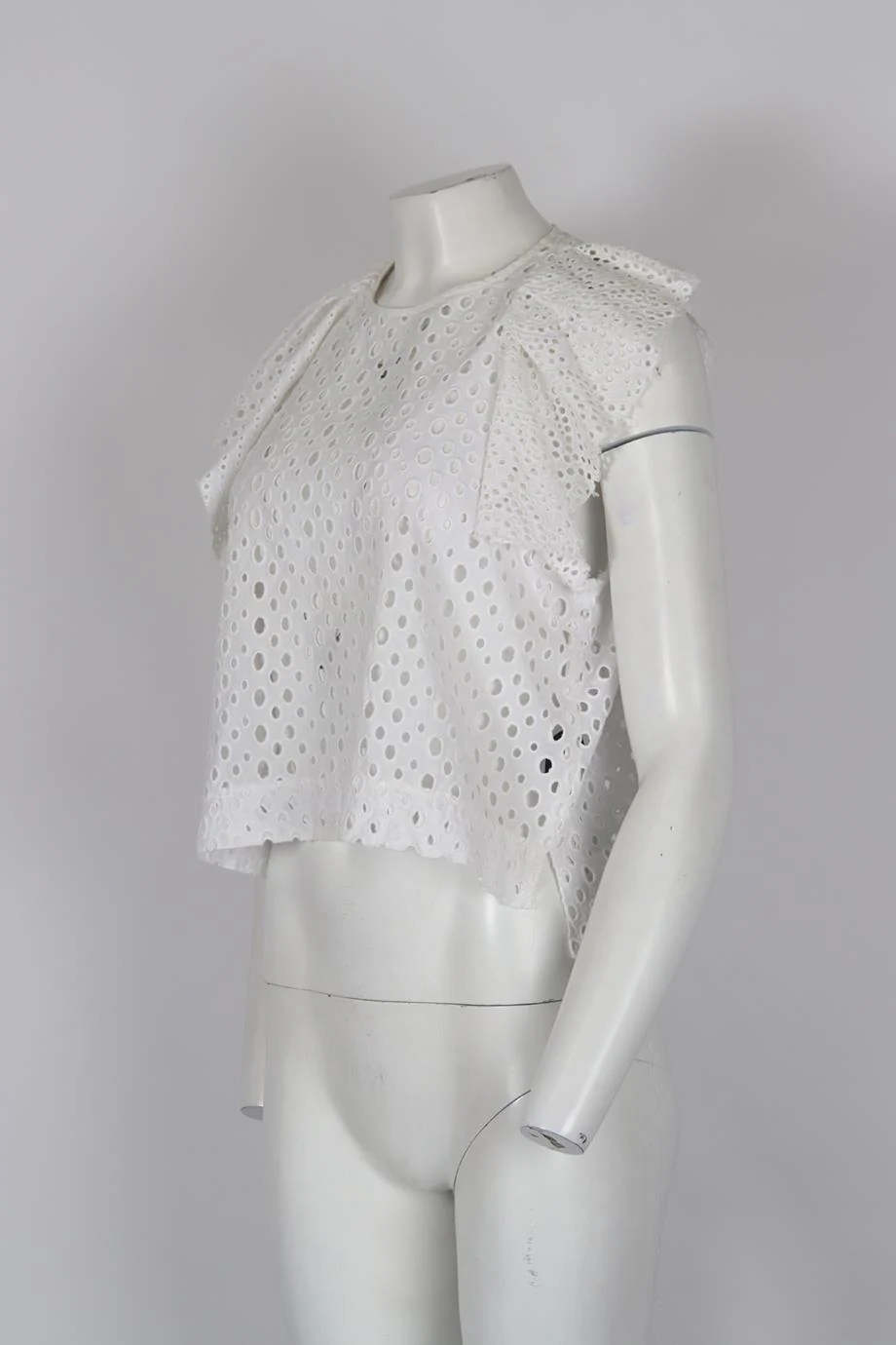 ISABEL MARANT RUFFLED COTTON TOP FR 36 UK 8 - Image 3