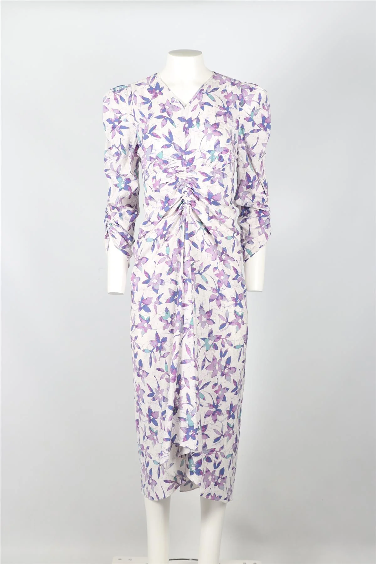ISABEL MARANT SILK BLEND MAXI DRESS FR 38 UK 10 - Image 2