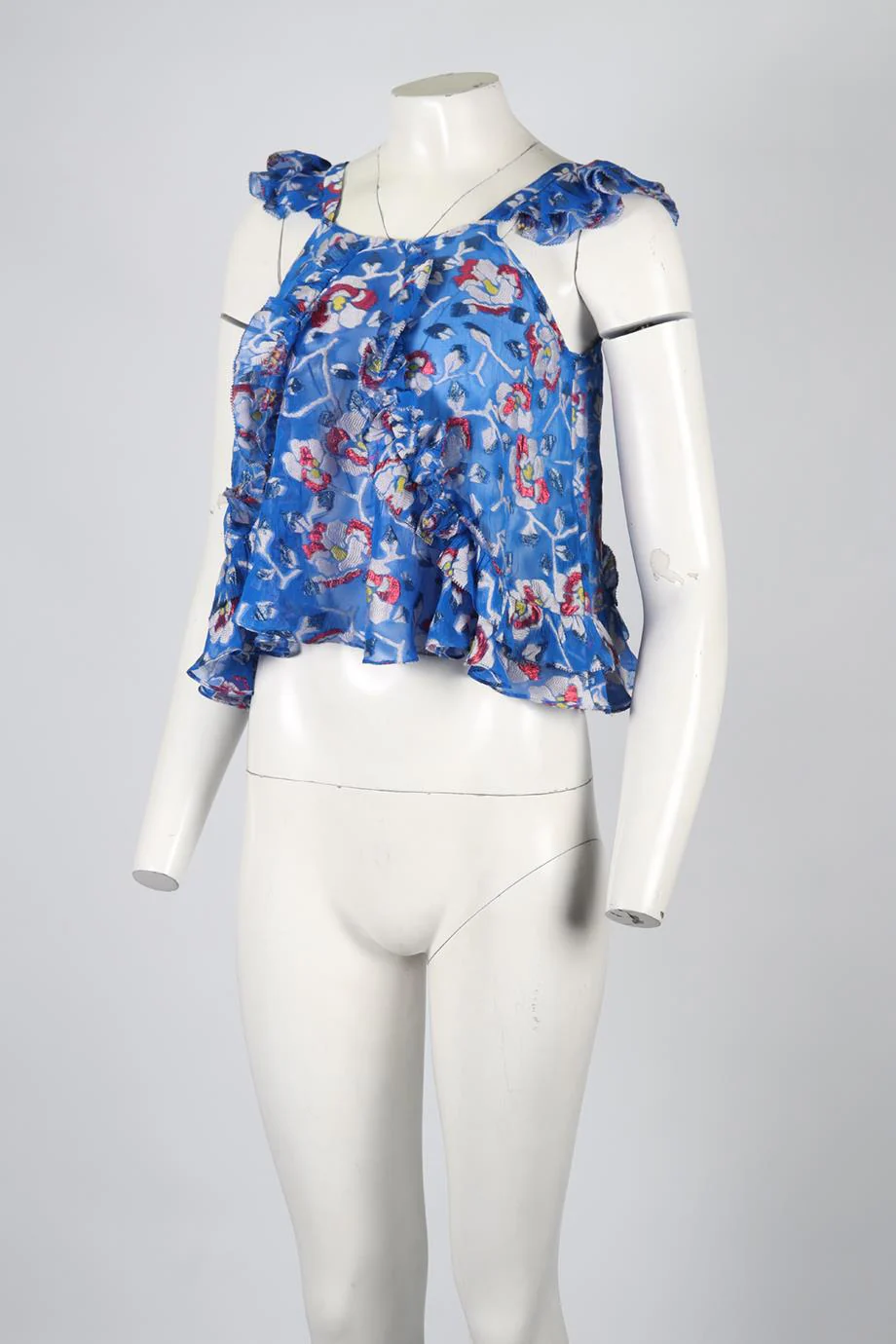 ISABEL MARANT SILK BLEND TOP FR 36 UK 8 - Image 3