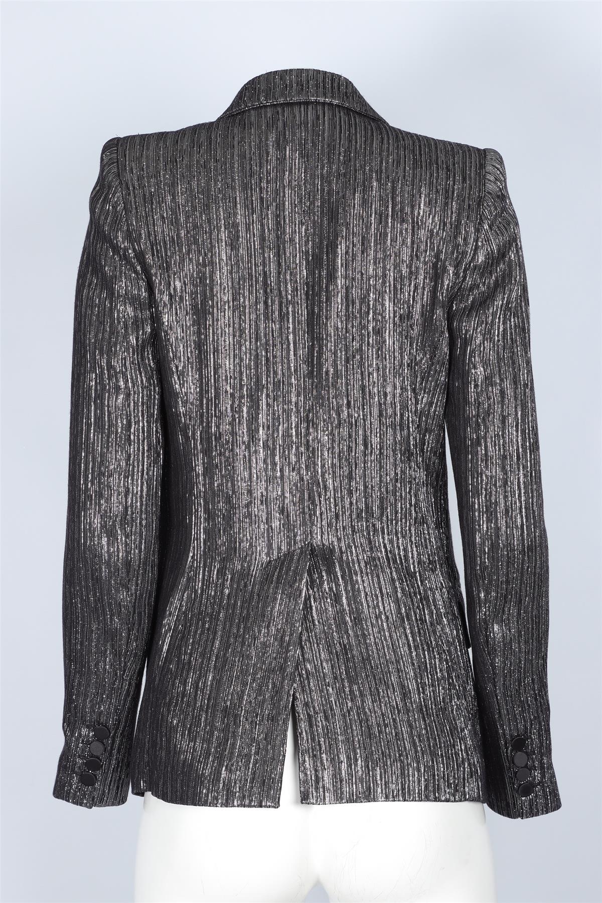ISABEL MARANT SILVER LUREX BLAZER FR 38 UK 10 - Image 4