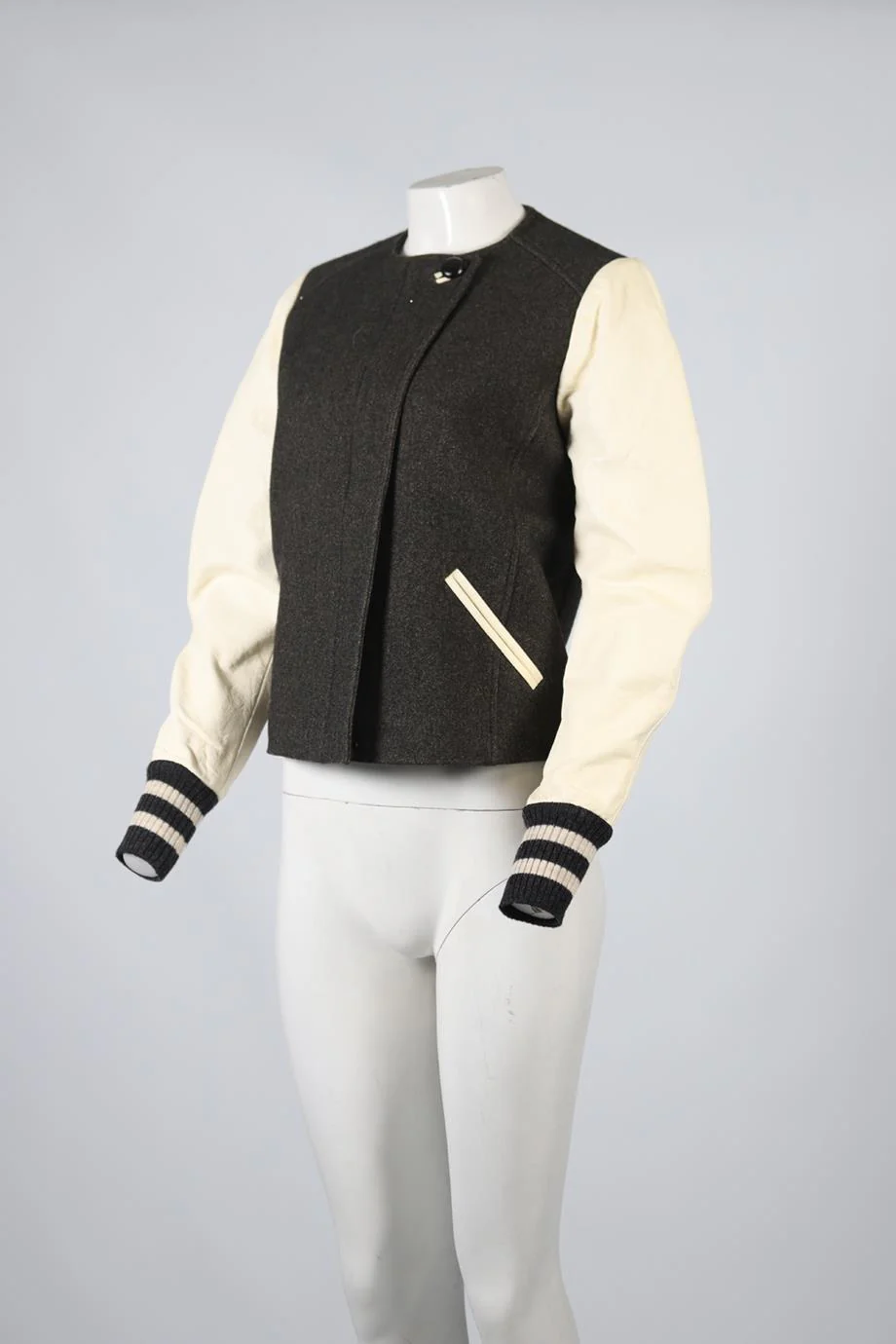 ISABEL MARANT WOOL BLEND BOMBER JACKET FR 36 UK 8 - Image 3