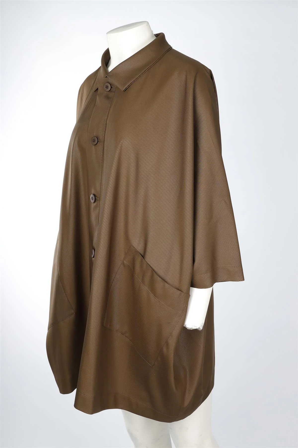 ISSEY MIYAKE 132 5. GREEN WOVEN JACKET ONE SIZE - Image 3
