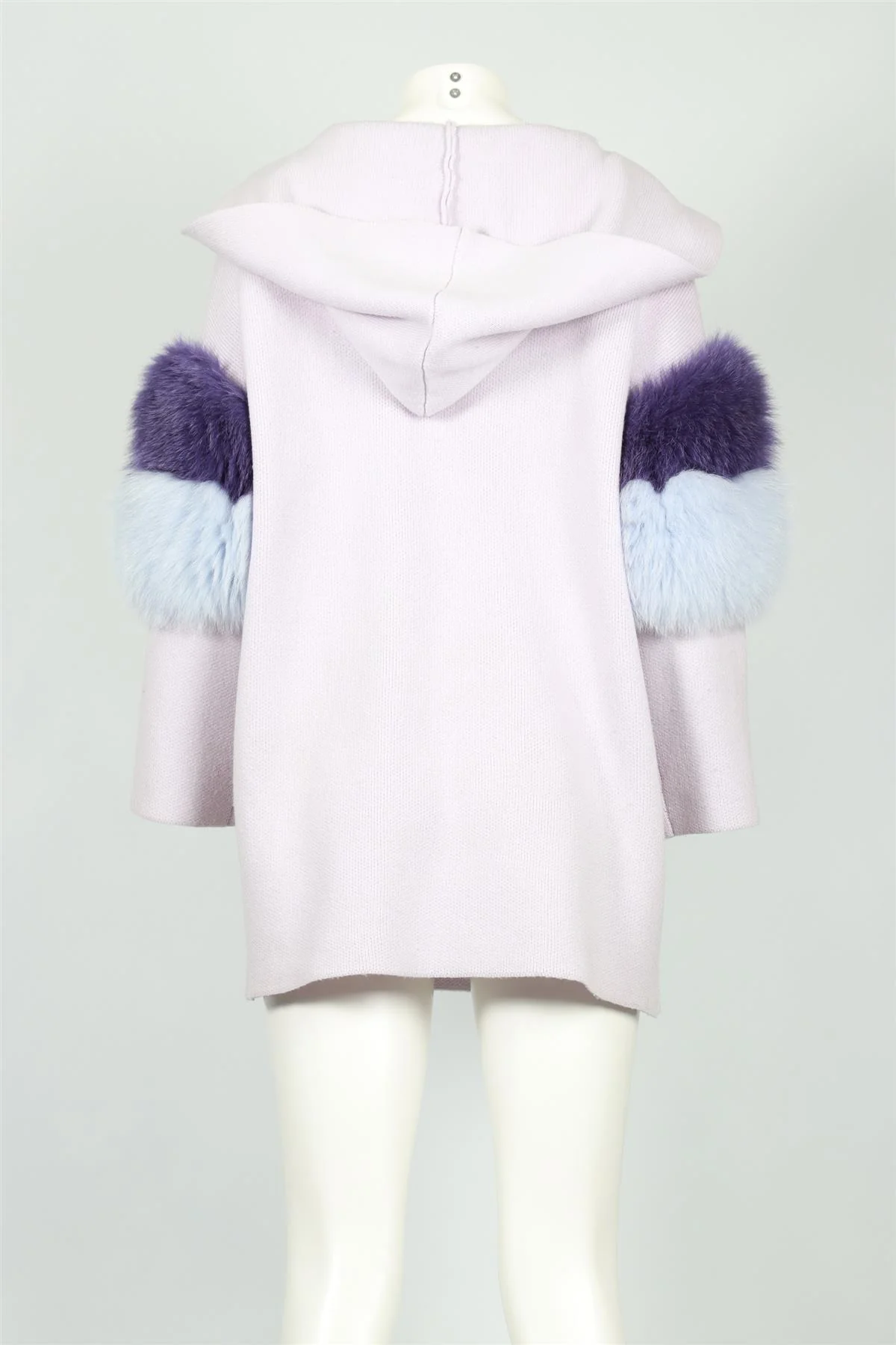 IZAAK AZANEI PURPLE CASHMERE BLEND COAT SMALL-MEDIUM - Image 4
