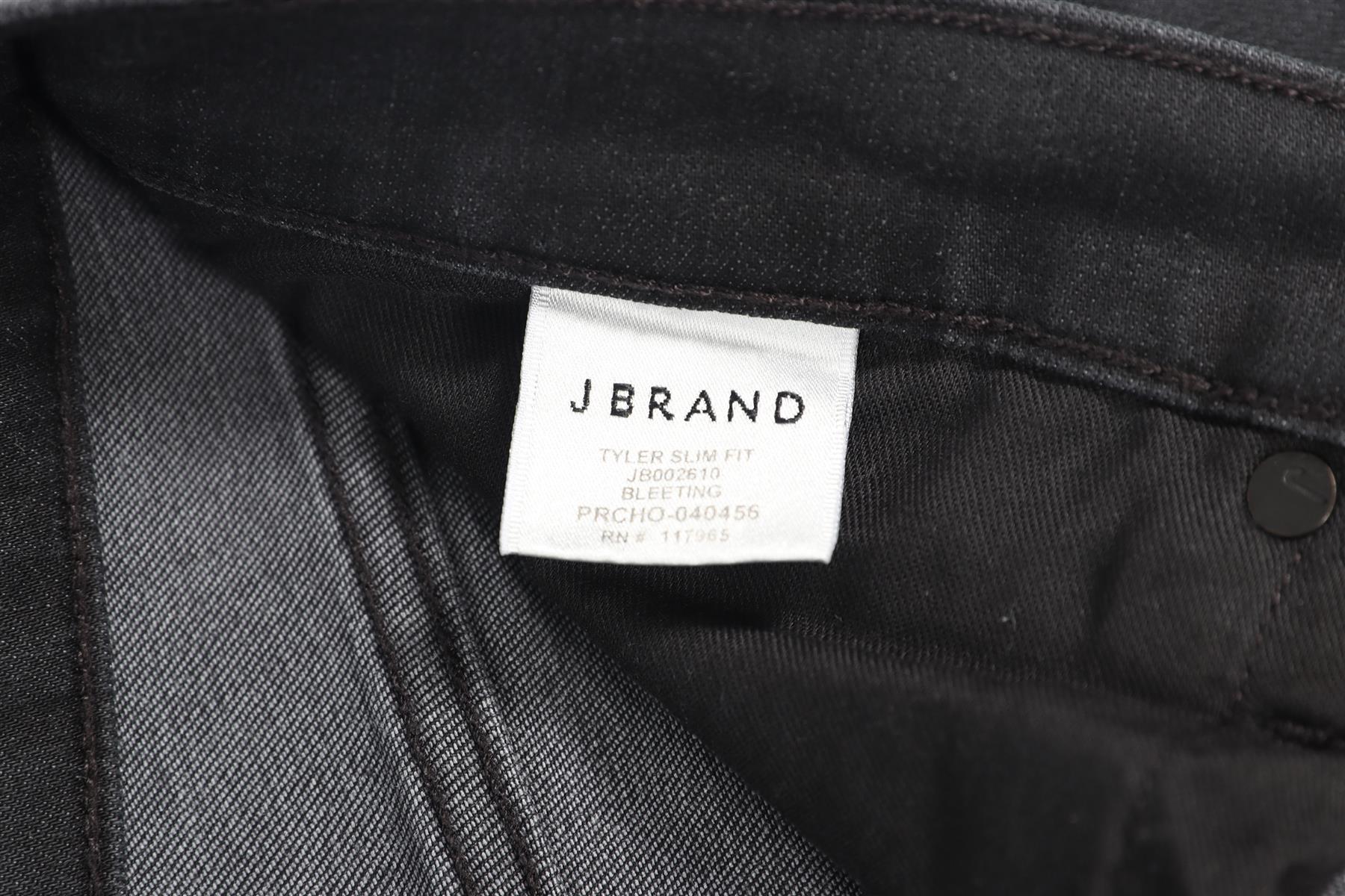 J BRAND BLACK MEN'S SLIM LEG JEANS SMALL - Image 3