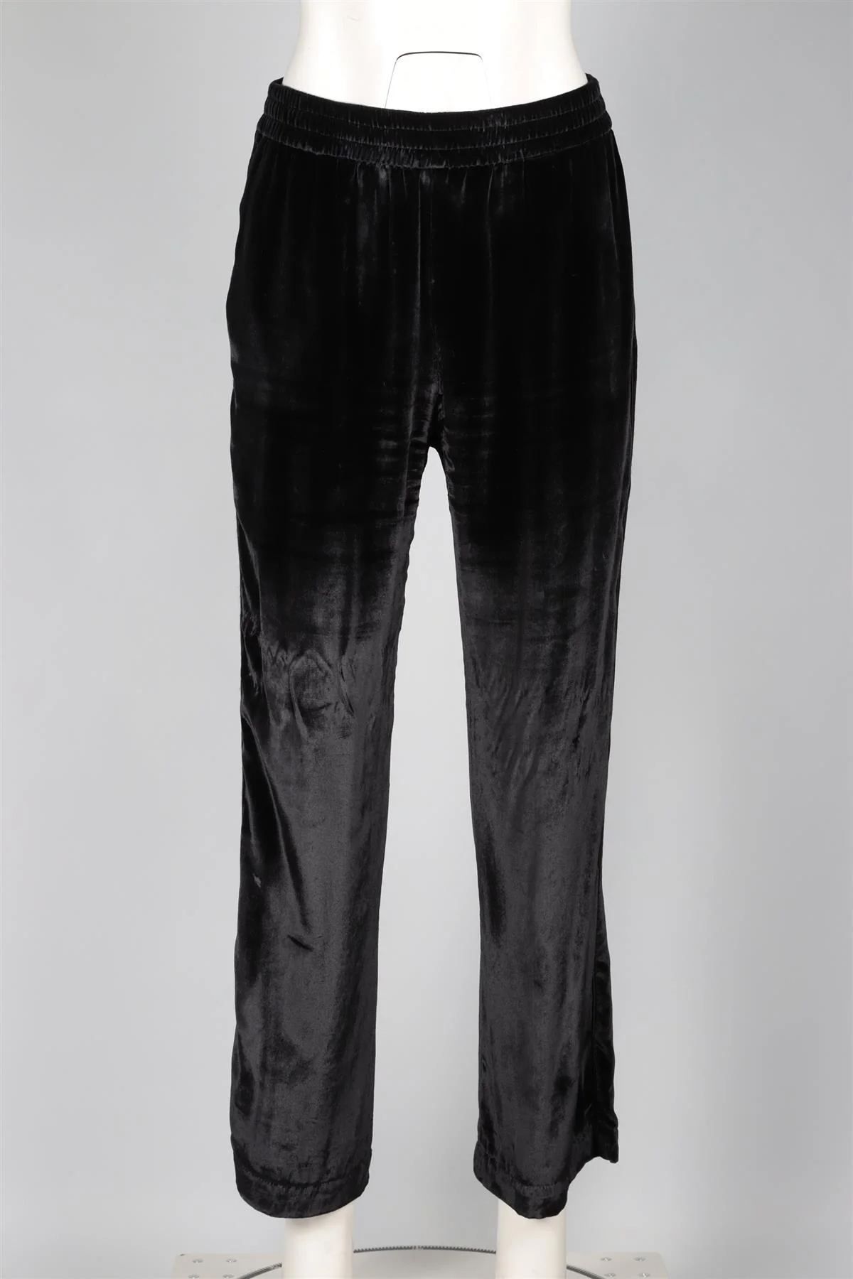 J BRAND BLACK VELVET STRAIGHT LEG PANTS MEDIUM - Image 2