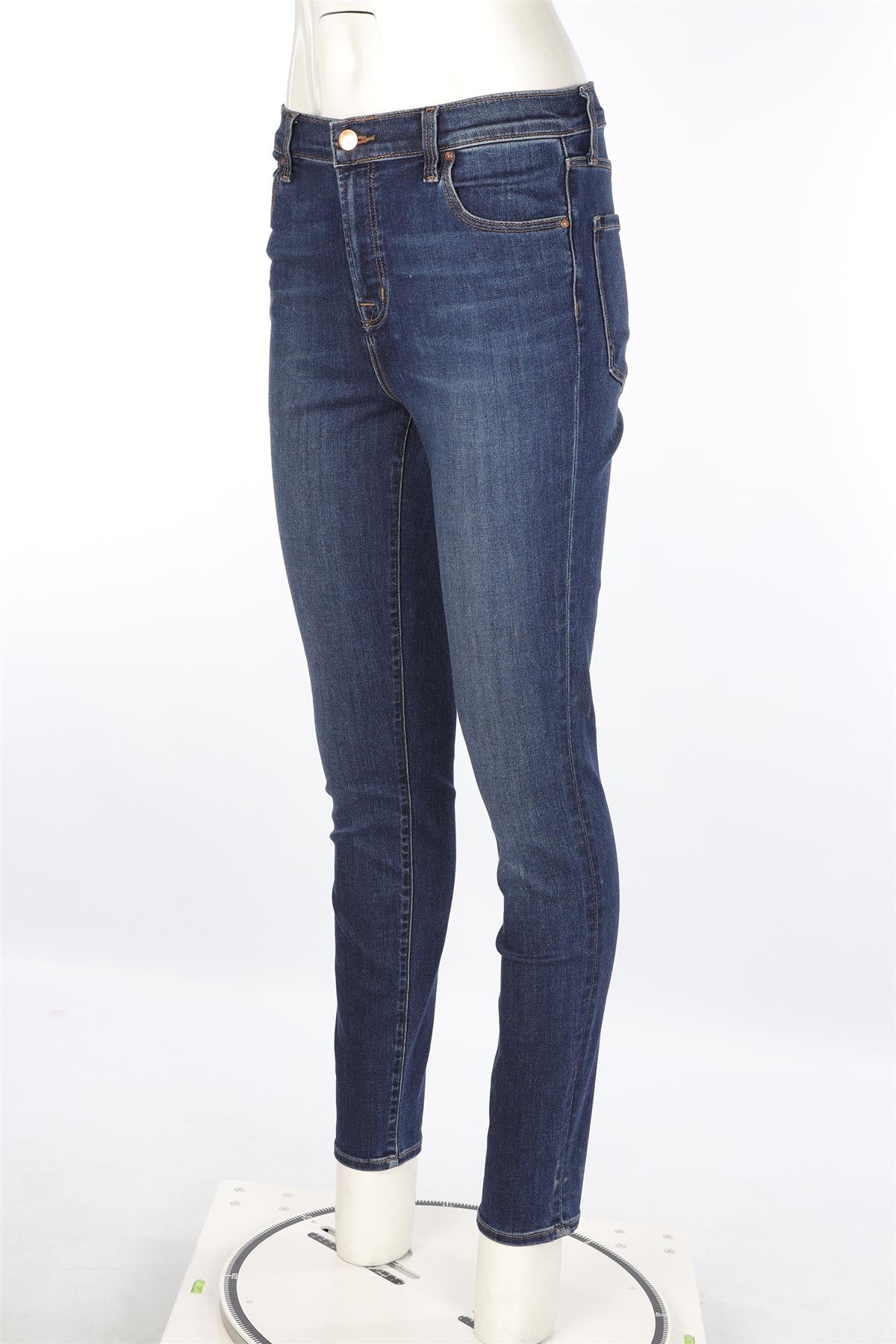 J BRAND BLUE DENIM HIGH RISE SKINNY JEANS W29 UK 10-12 - Image 3