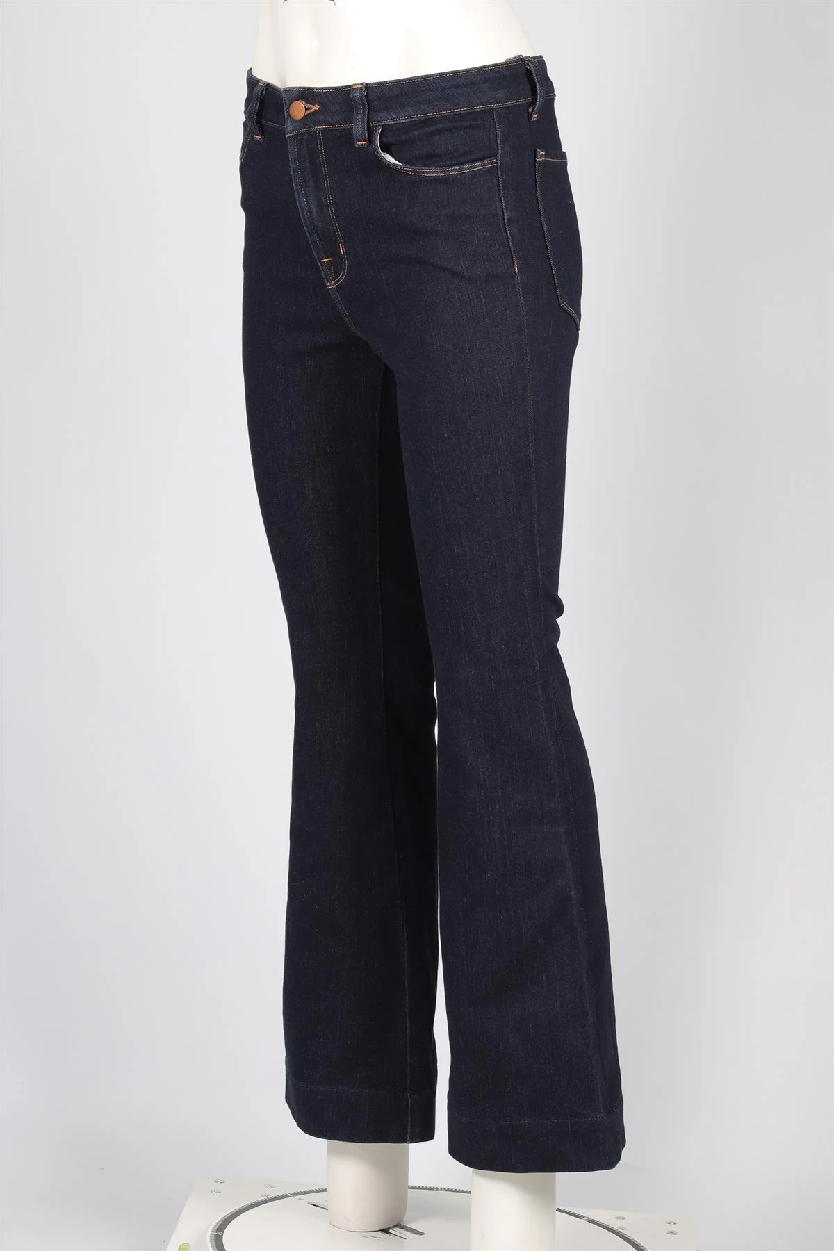 J BRAND BLUE HIGH RISE FLARED JEANS W29 UK 10-12 - Image 3