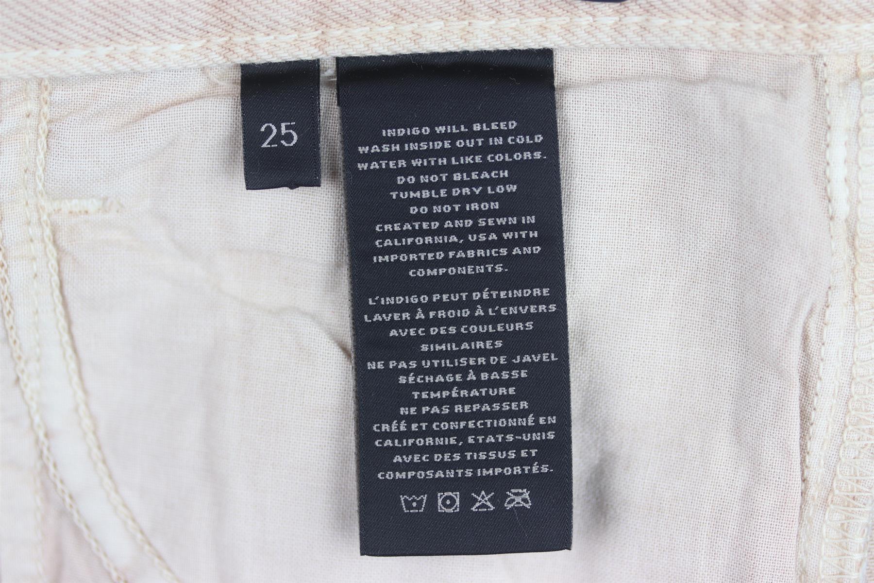 J BRAND MEMORY FRAYED DENIM SHORTS W25 UK 6/8 - Image 6