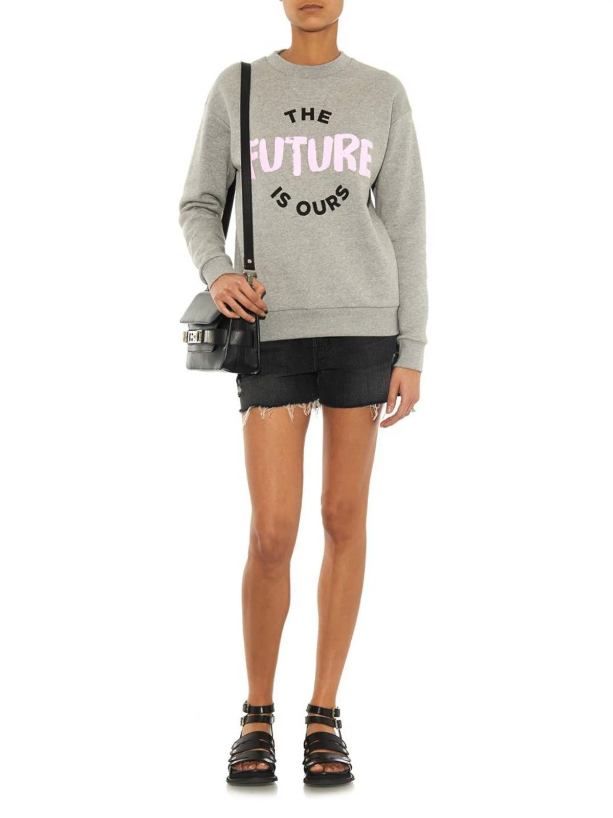 J BRAND METEORITE BLACK CUT-OFF DENIM SHORTS W24 UK 6 - Image 10