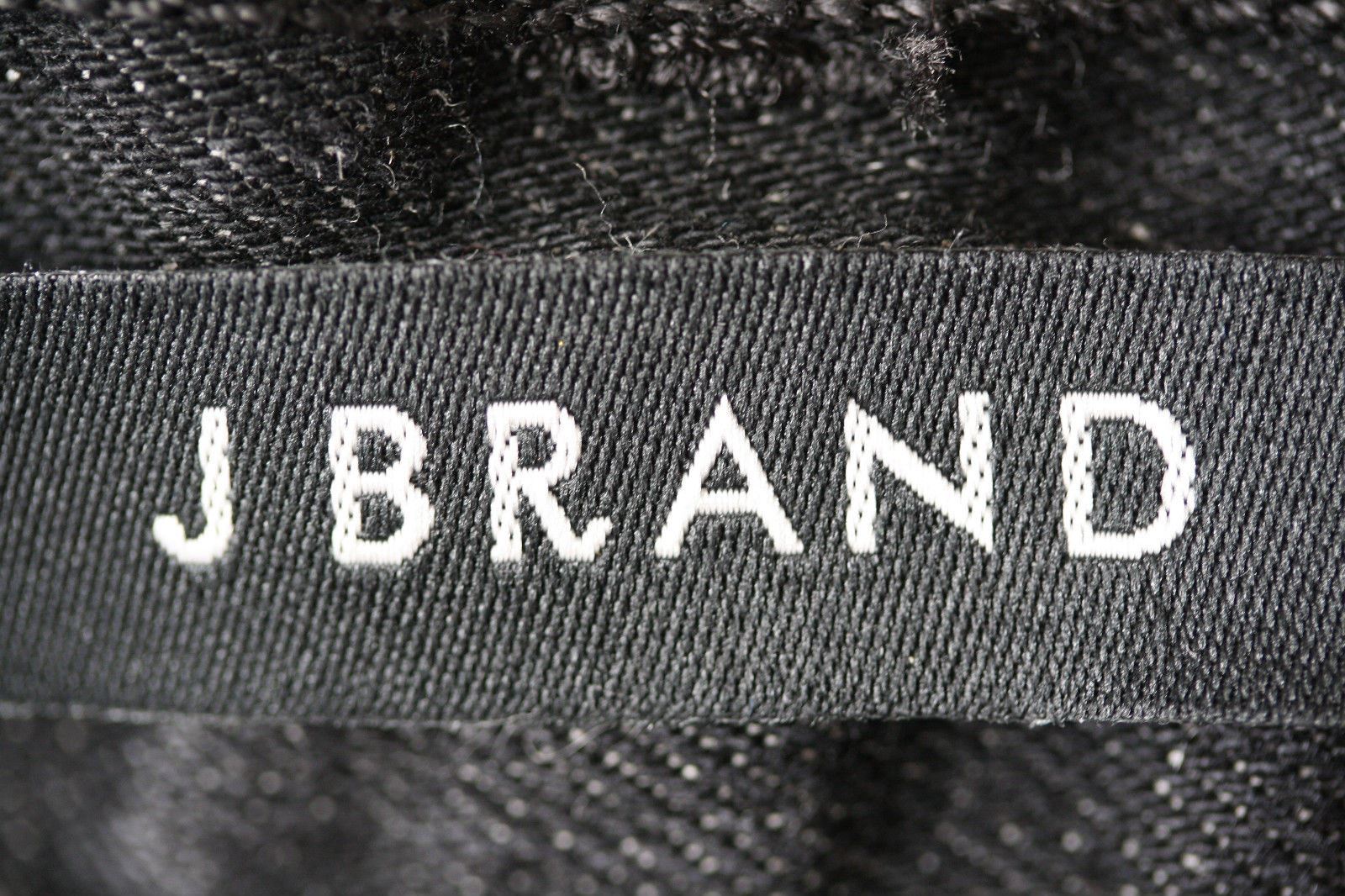J BRAND METEORITE BLACK CUT-OFF DENIM SHORTS W24 UK 6 - Image 3