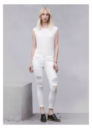 J BRAND MID RISE CAPRI CHAOS JEANS W25 UK 6/8 - Image 12
