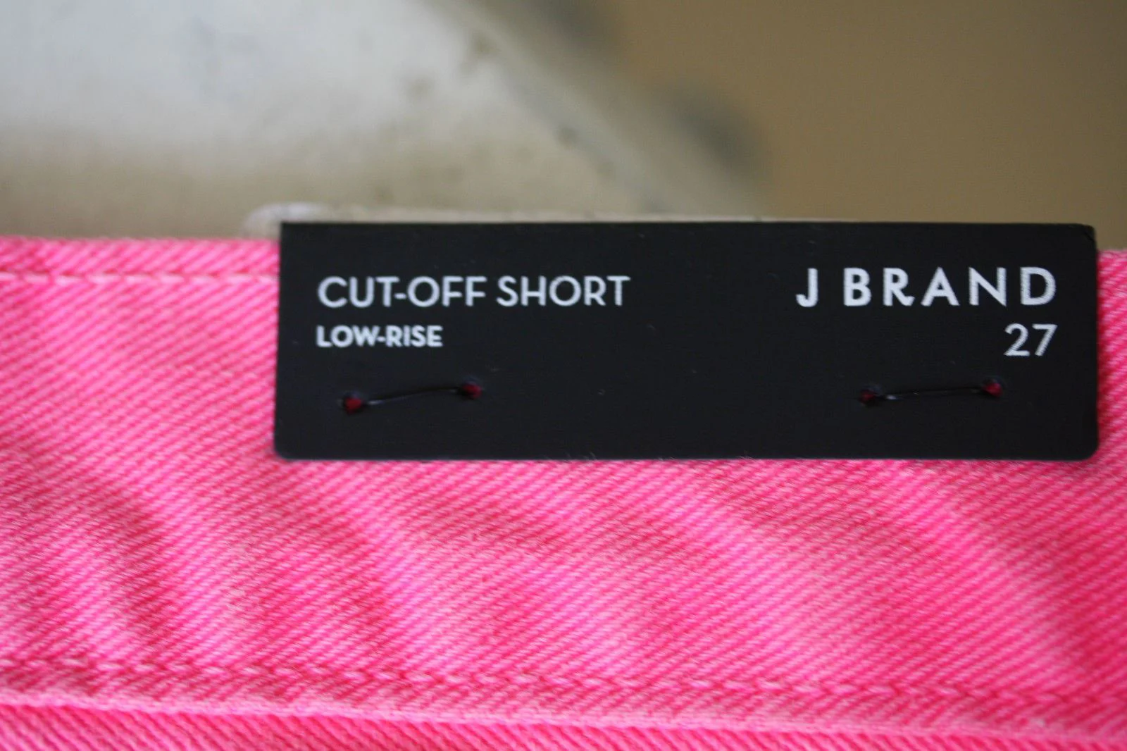 J BRAND SIGNAL PINK DENIM BOYFRIEND SHORTS W27 UK 8/10 - Image 5