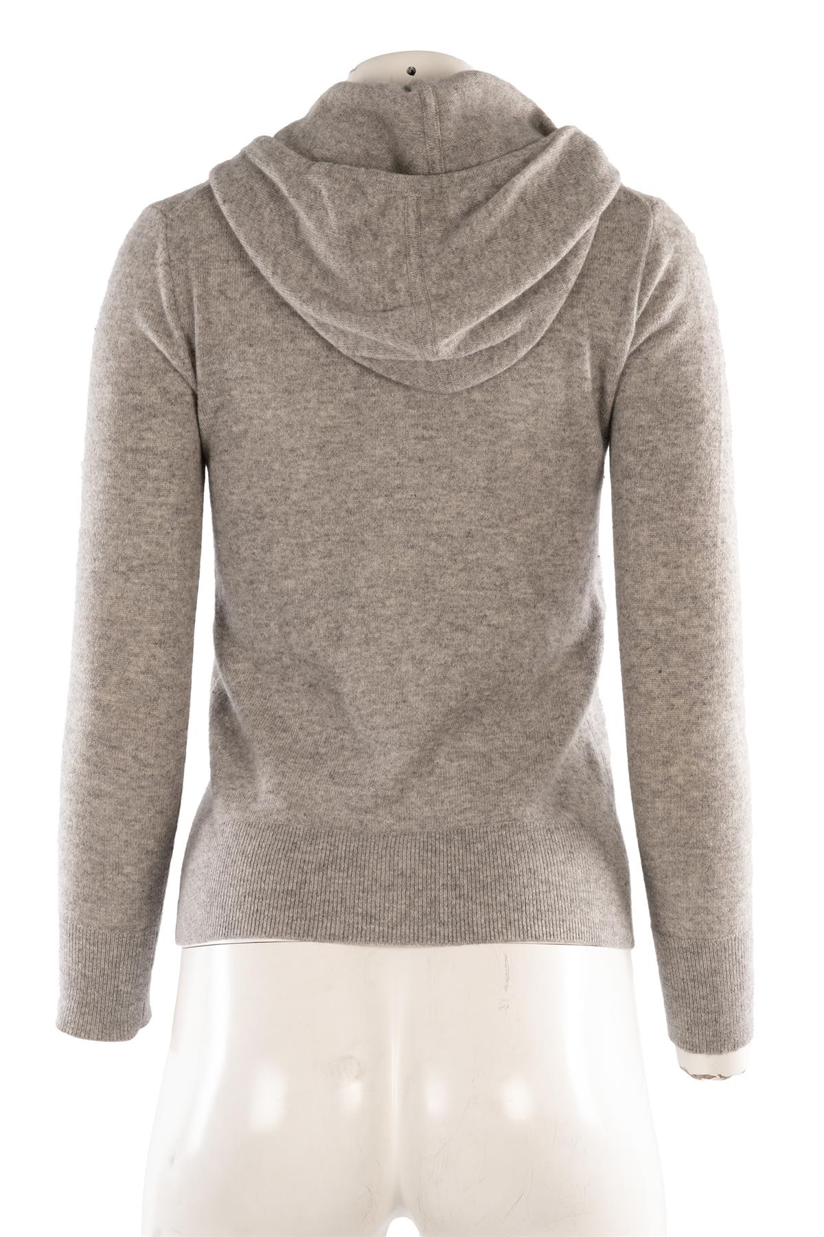 J.CREW GREY CASHMERE HOODIE XSMALL - Image 4