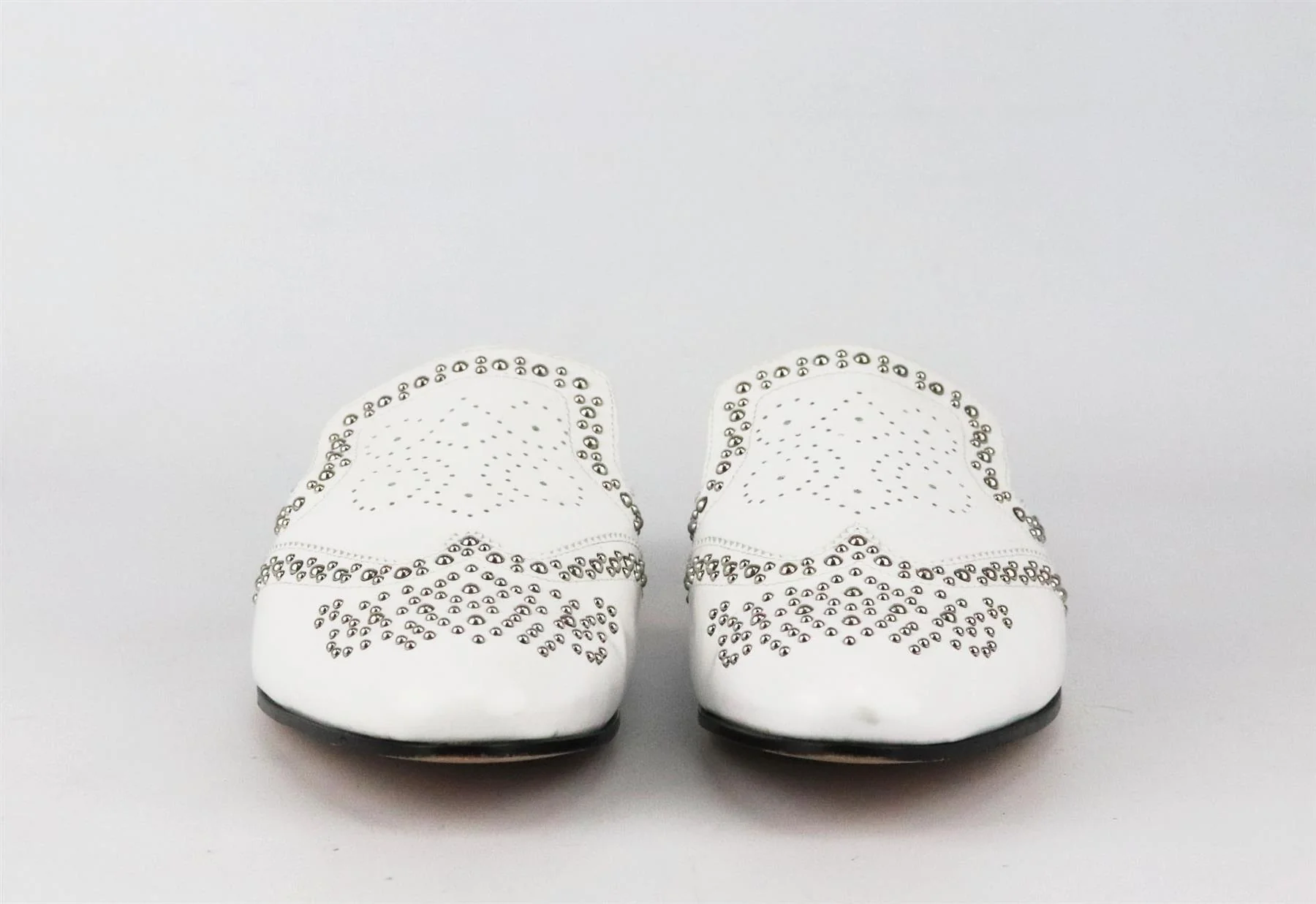 J CREW STUDDED LEATHER MULES EU 40 UK 7 US 9.5 - Image 3