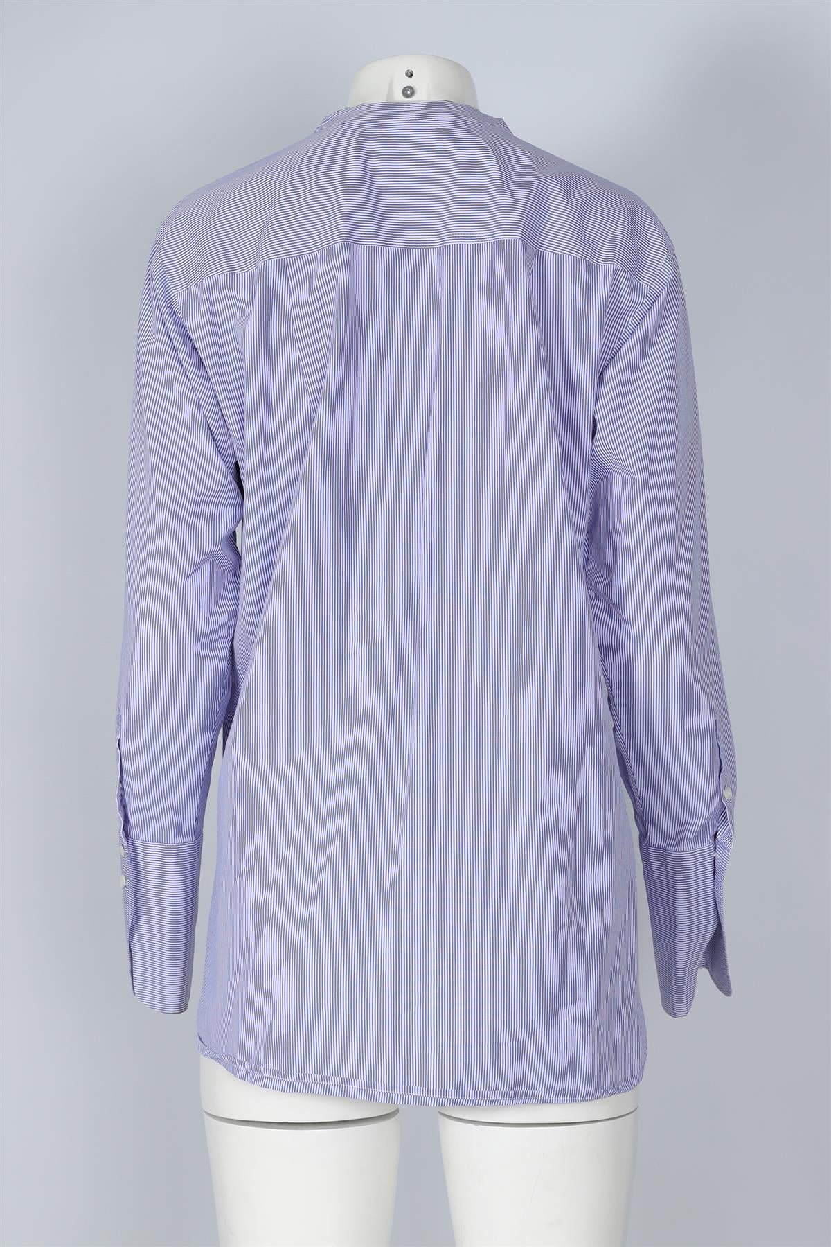 J CREW + THOMAS MASON BLUE COTTON SHIRT US 6 UK 10 - Image 4