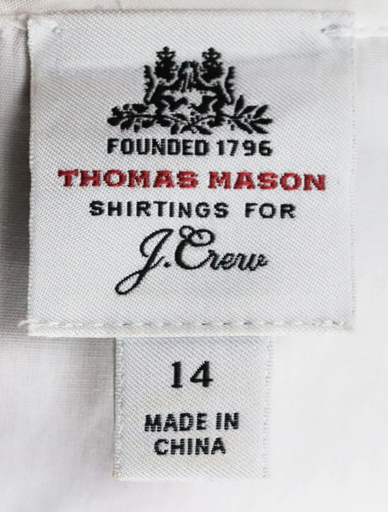 J CREW + THOMAS MASON COTTON POPLIN TOP US 14 UK 18 - Image 5