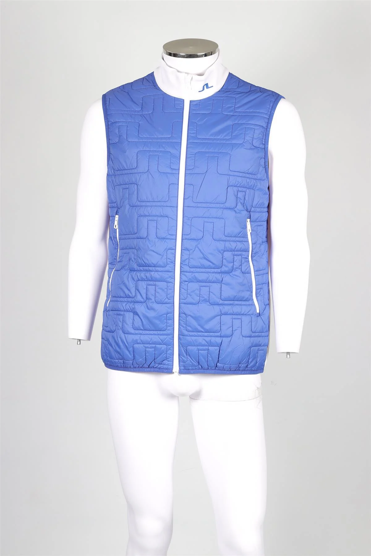 J LINDEBERG BLUE MEN'S SHELL VEST LARGE - Image 2