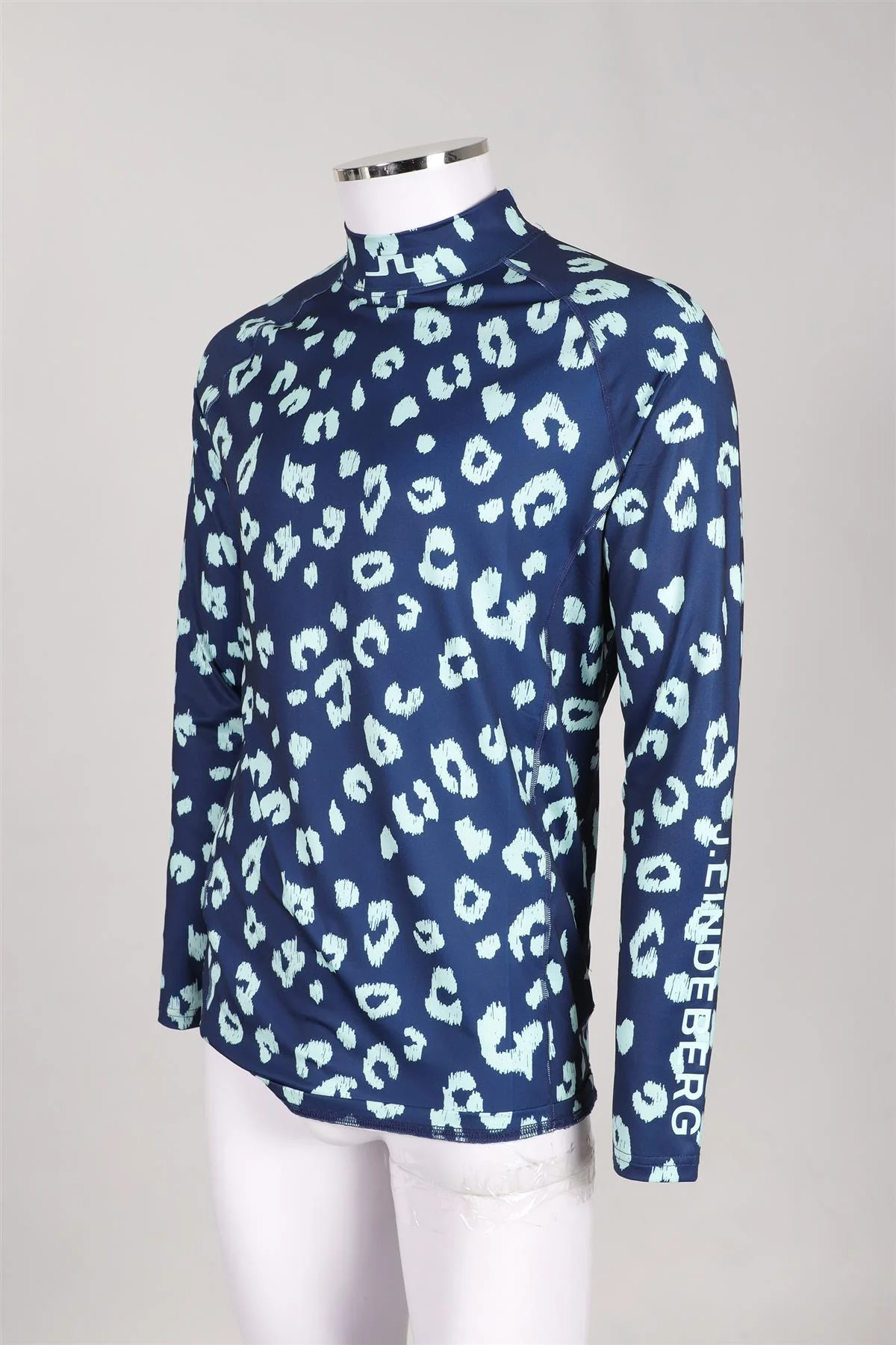J LINDEBERG NAVY MEN'S JERSEY TOP LARGE - Image 3