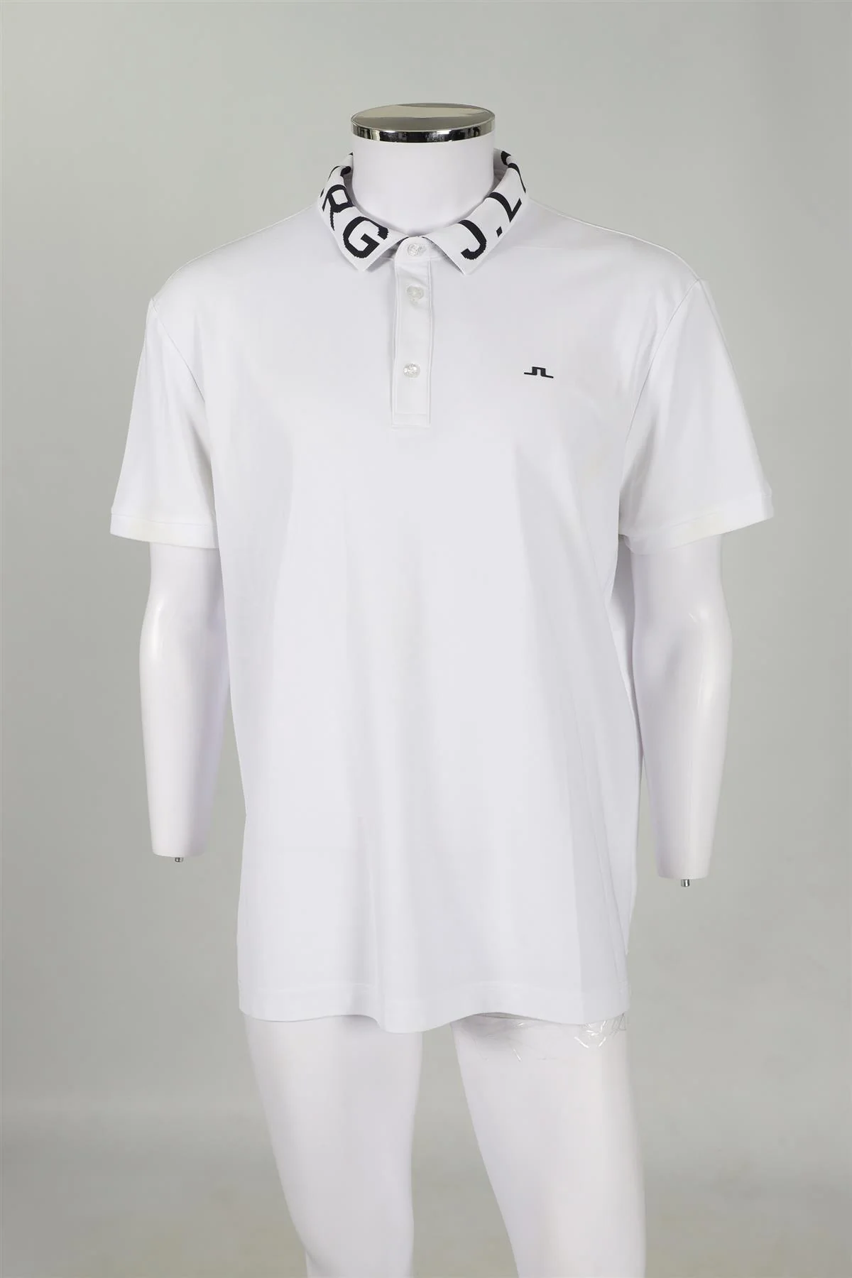 J LINDEBERG WHITE MEN'S JERSEY POLO SHIRT XX-LARGE - Image 2
