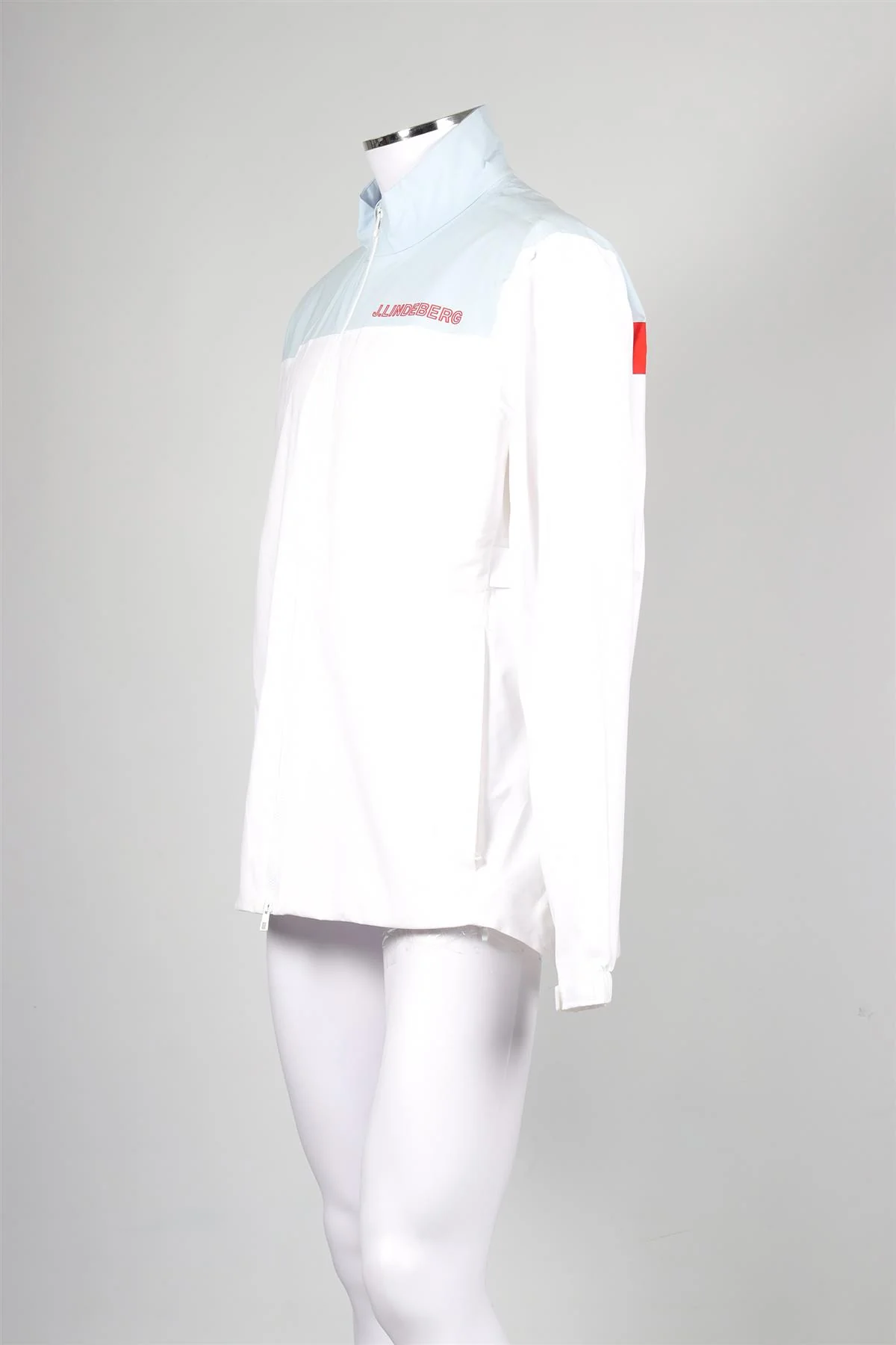 J LINDEBERG WHITE MEN'S SHELL JACKET XLARGE - Image 3
