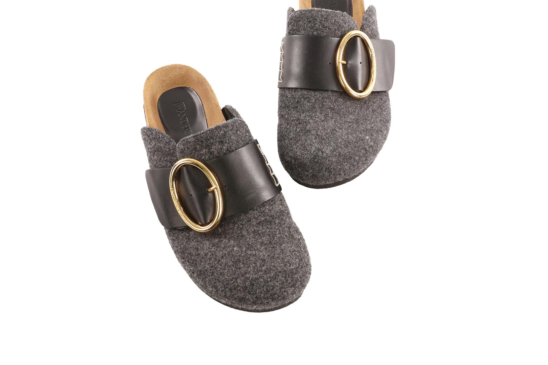 JW ANDERSON GREY FELT MULES EU 38 UK 5 - Image 4