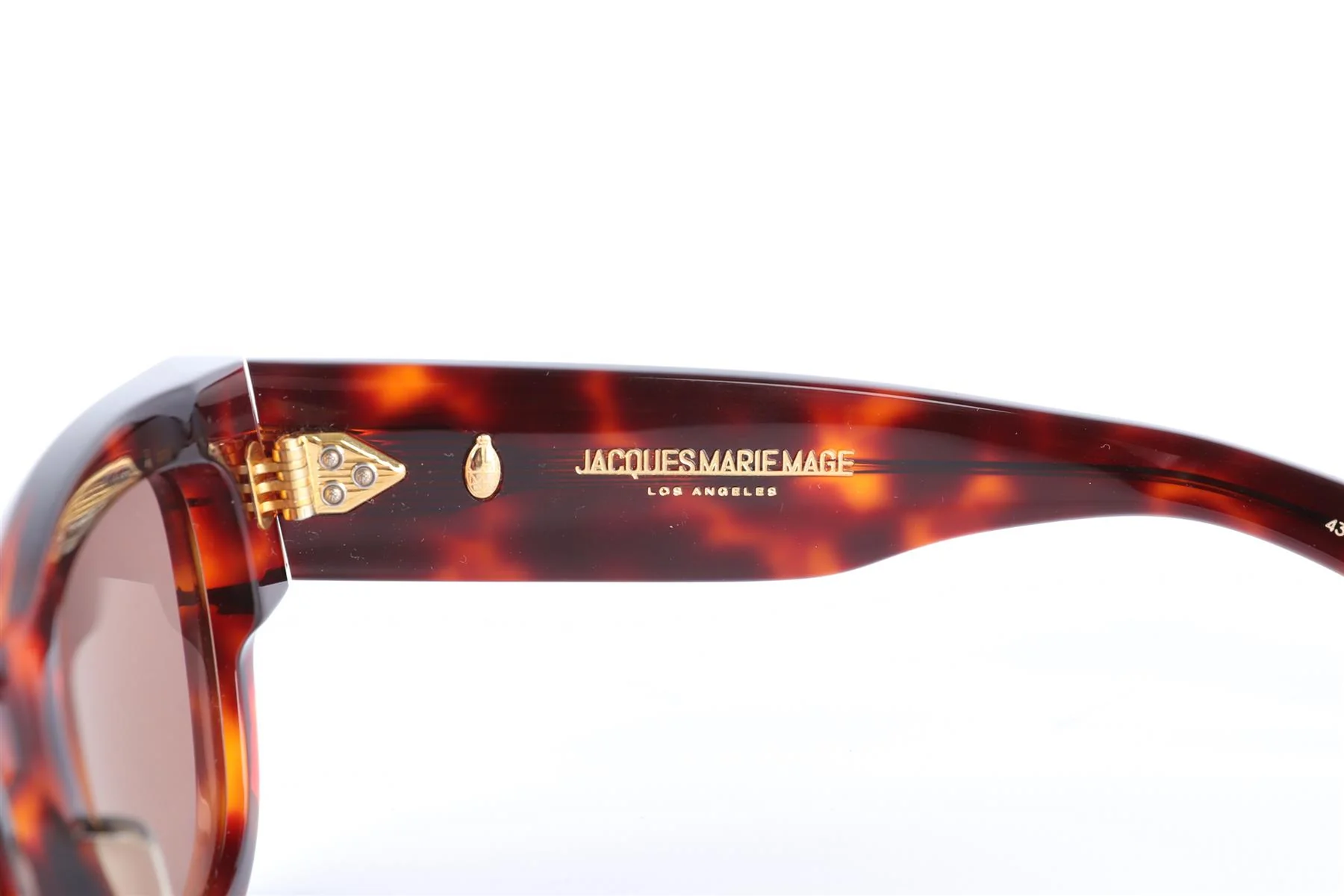 JACQUE MARIE MAGE BROWN SQUARE FRAME ACETATE SUNGLASSES - Image 6