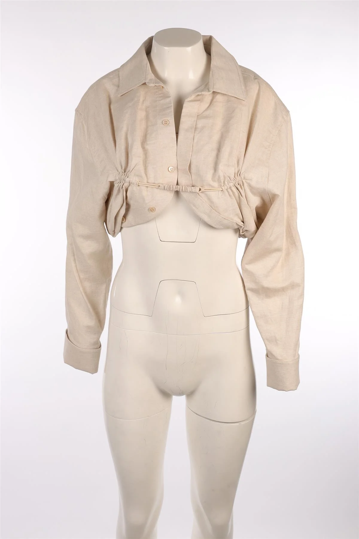 JACQUEMUS BEIGE COTTON TOP FR 40 UK 12 - Image 2