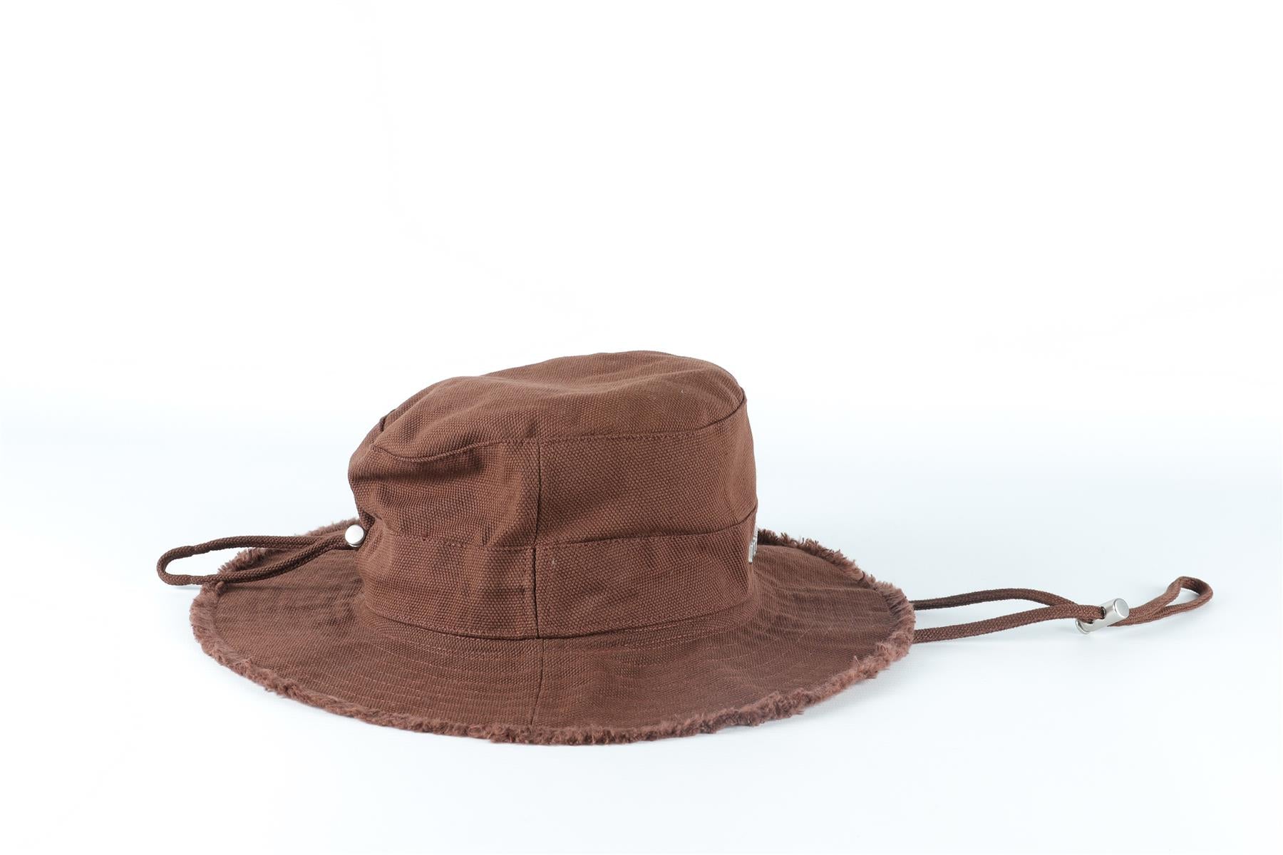 JACQUEMUS BROWN COTTON BUCKET HAT - Image 5