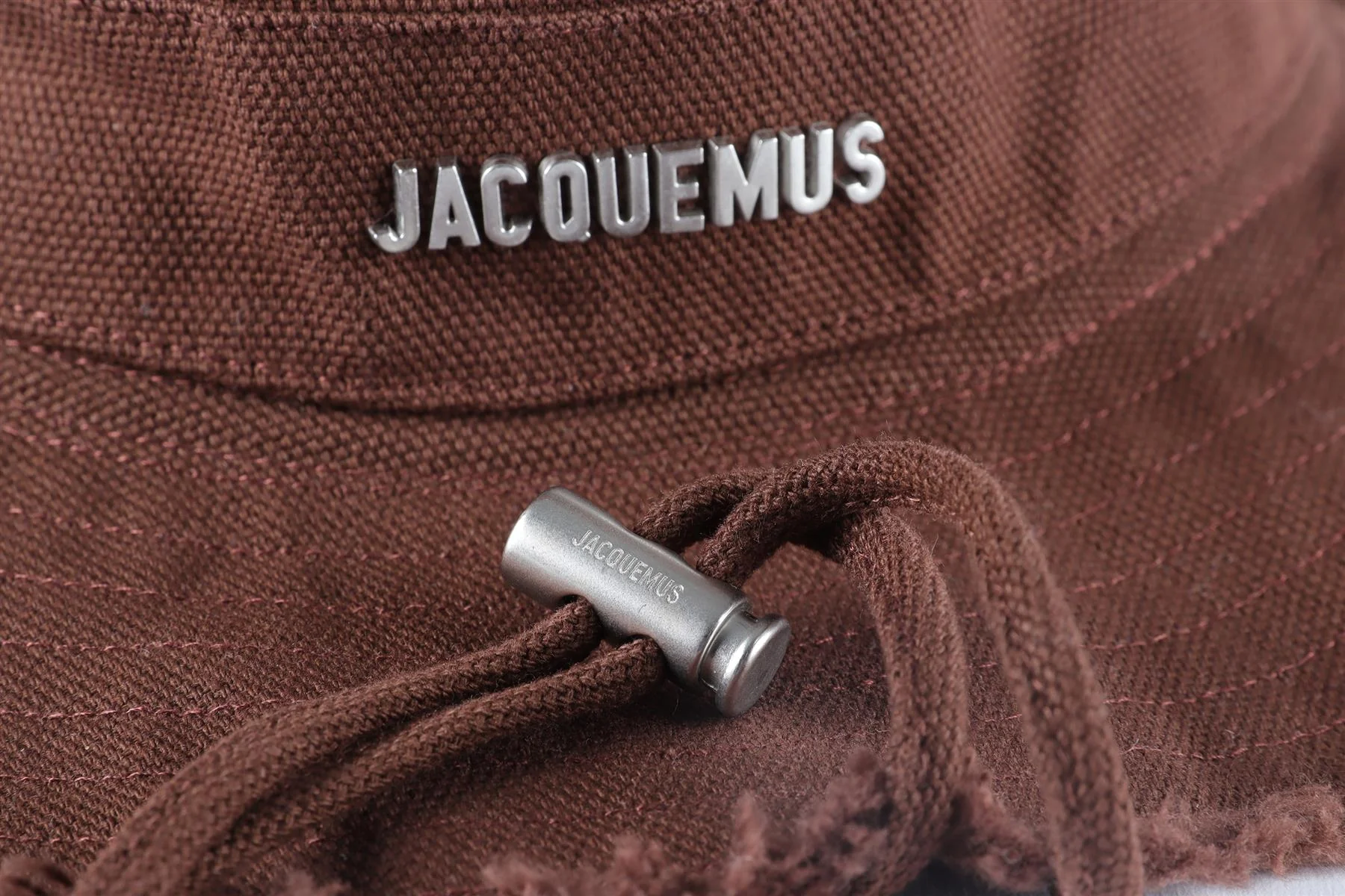 JACQUEMUS BROWN COTTON BUCKET HAT - Image 7