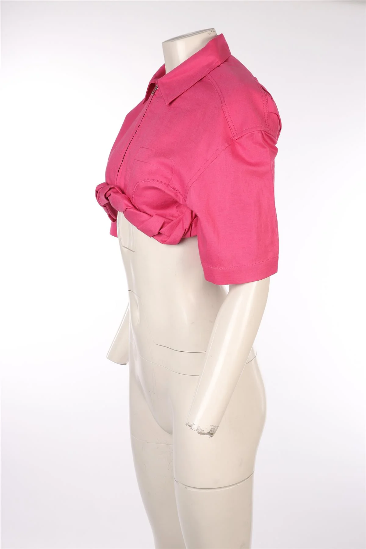 JACQUEMUS PINK COTTON TOP FR 40 UK 12 - Image 3