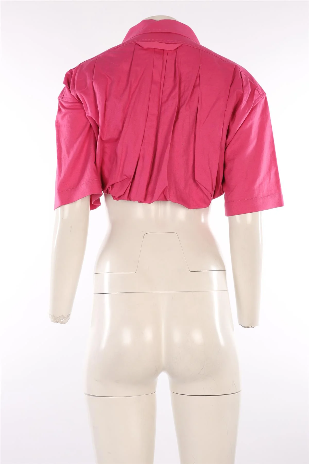 JACQUEMUS PINK COTTON TOP FR 40 UK 12 - Image 4