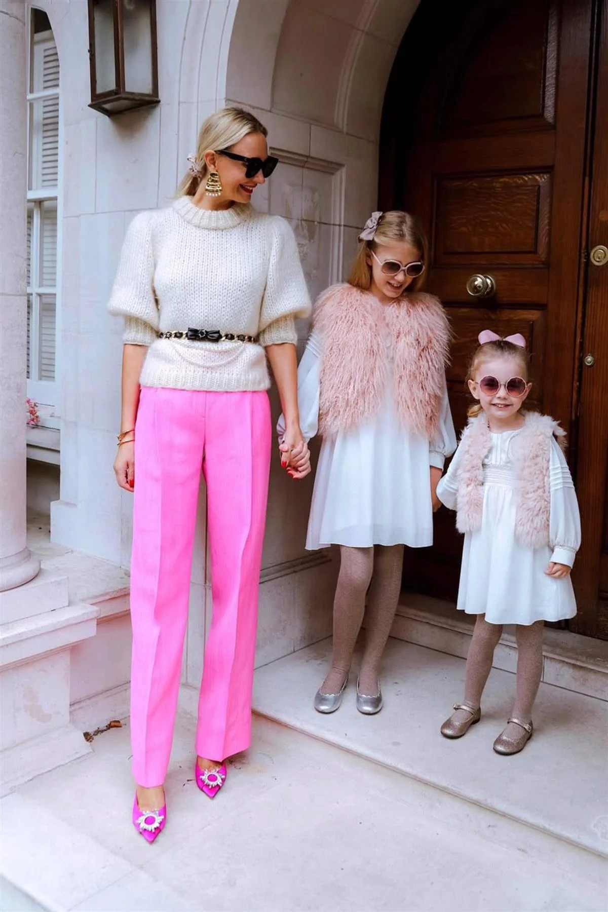 JACQUEMUS PINK WOVEN STRAIGHT LEG PANTS FR 34 UK 6 - Image 2
