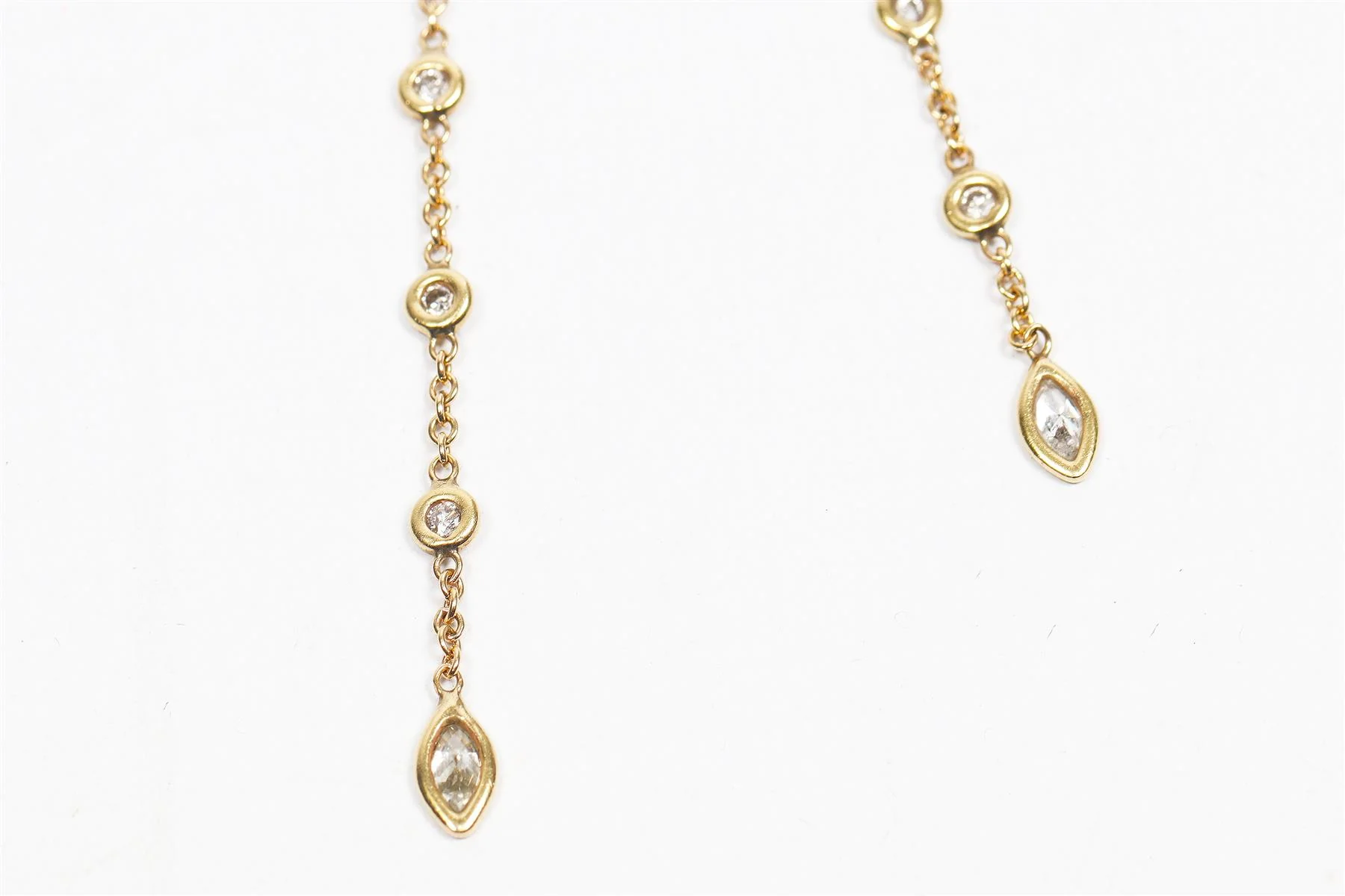 JACQUIE AICHE 14K YELLOW GOLD AND DIAMOND CHAIN NECKLACE - Image 5