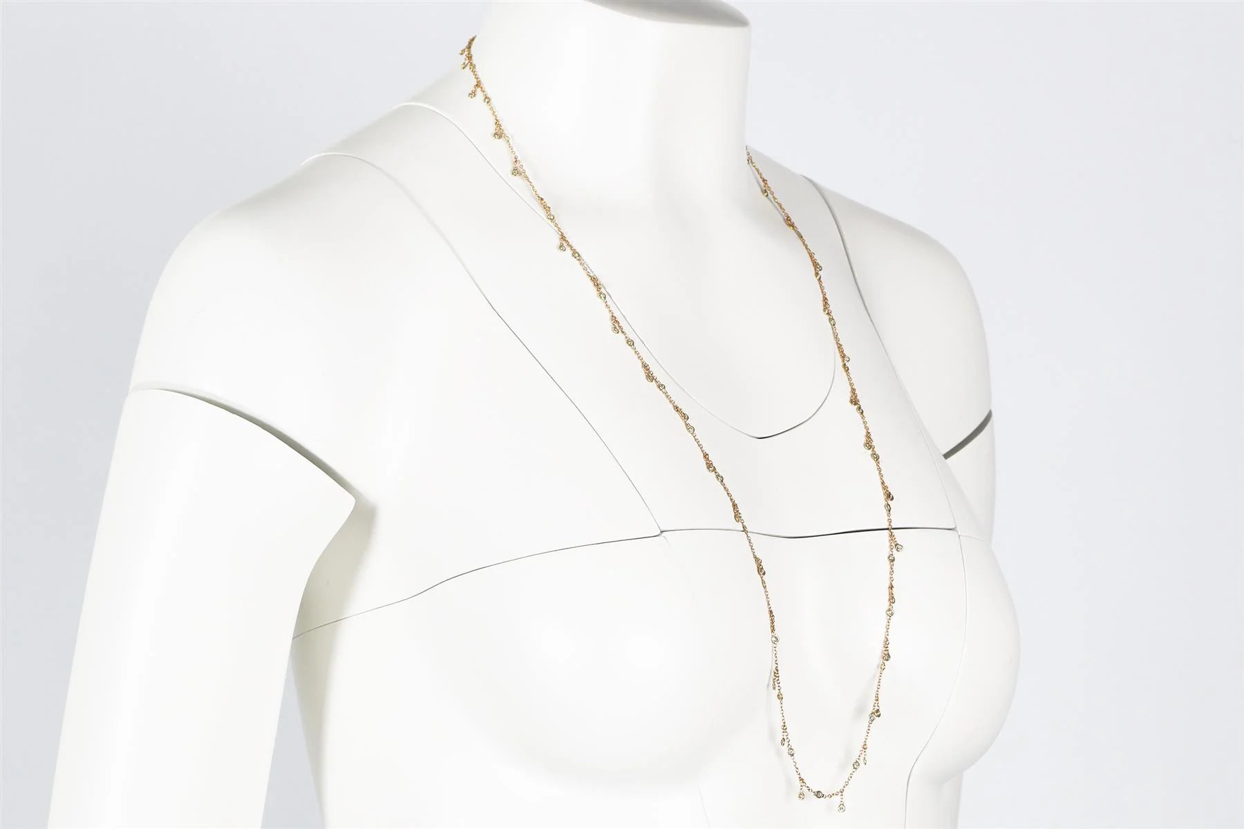 JACQUIE AICHE YELLOW GOLD AND PAVE DIAMOND BELLY CHAIN - Image 3