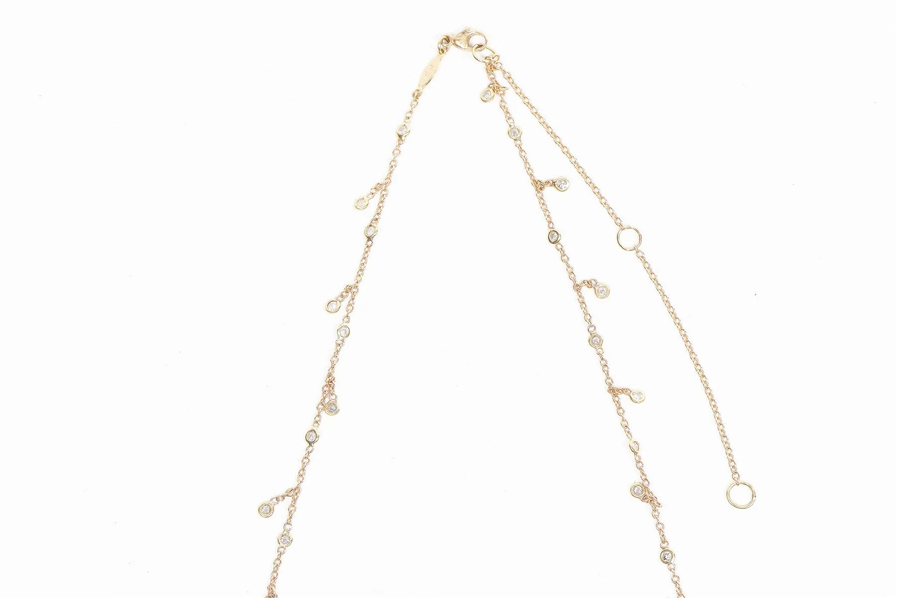 JACQUIE AICHE YELLOW GOLD AND PAVE DIAMOND BELLY CHAIN - Image 5