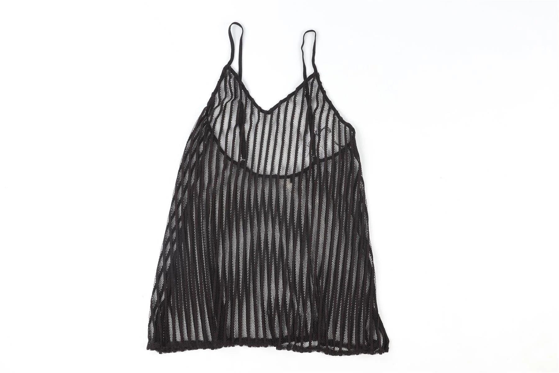 JADE SWIM BLACK CROCHET TOP UK 6 - Image 2