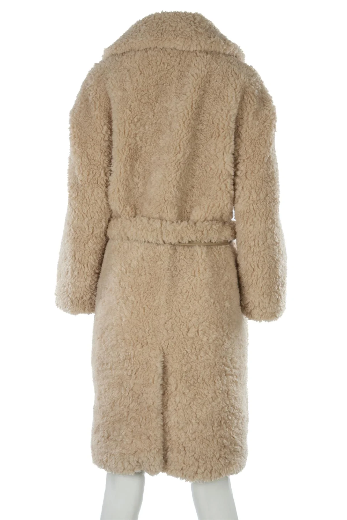 JAKKE BEIGE FAUX FUR COAT UK 8 - Image 4
