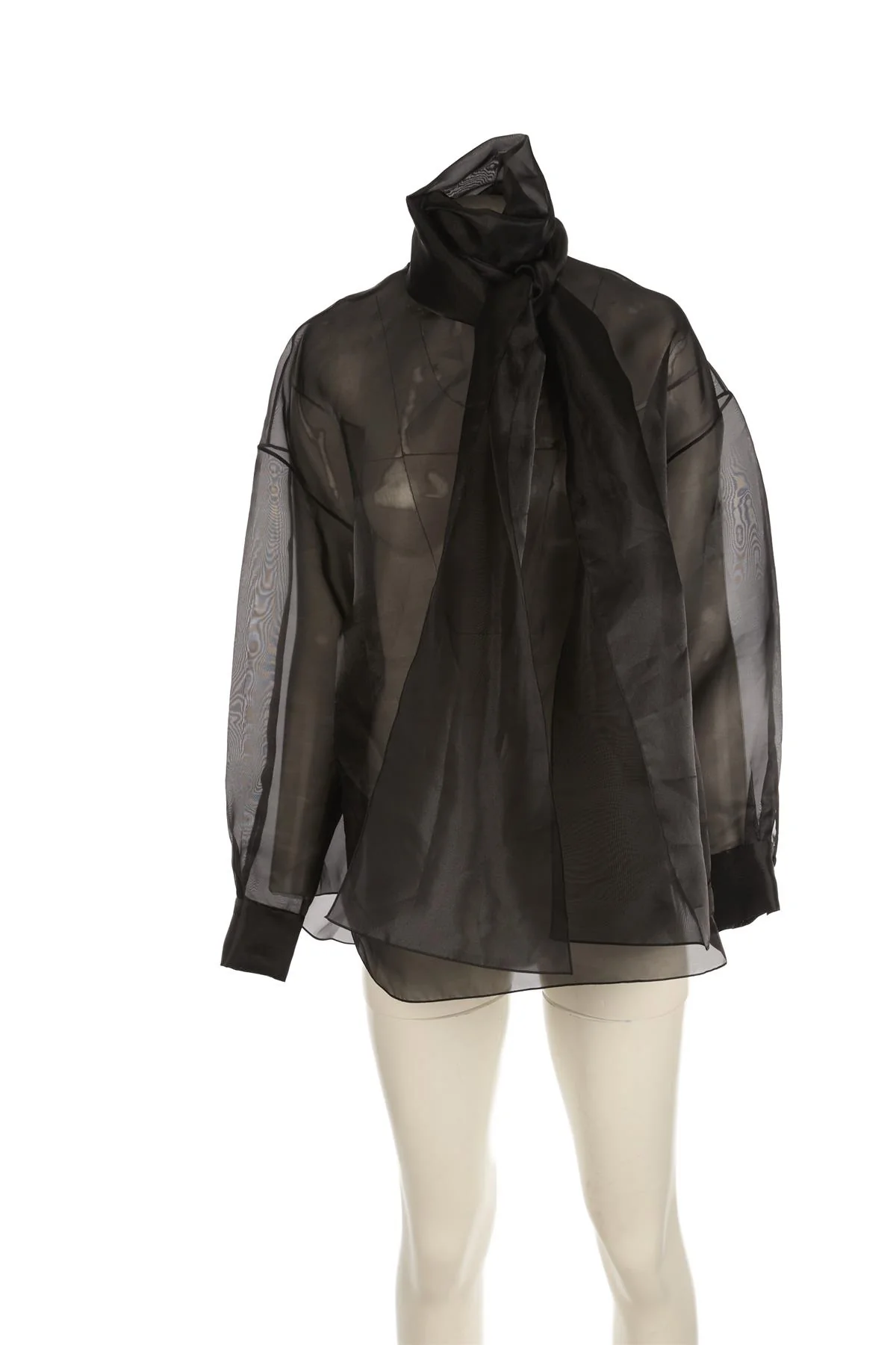 J'AMEMME BLACK ORGANZA TOP ONE SIZE - Image 2