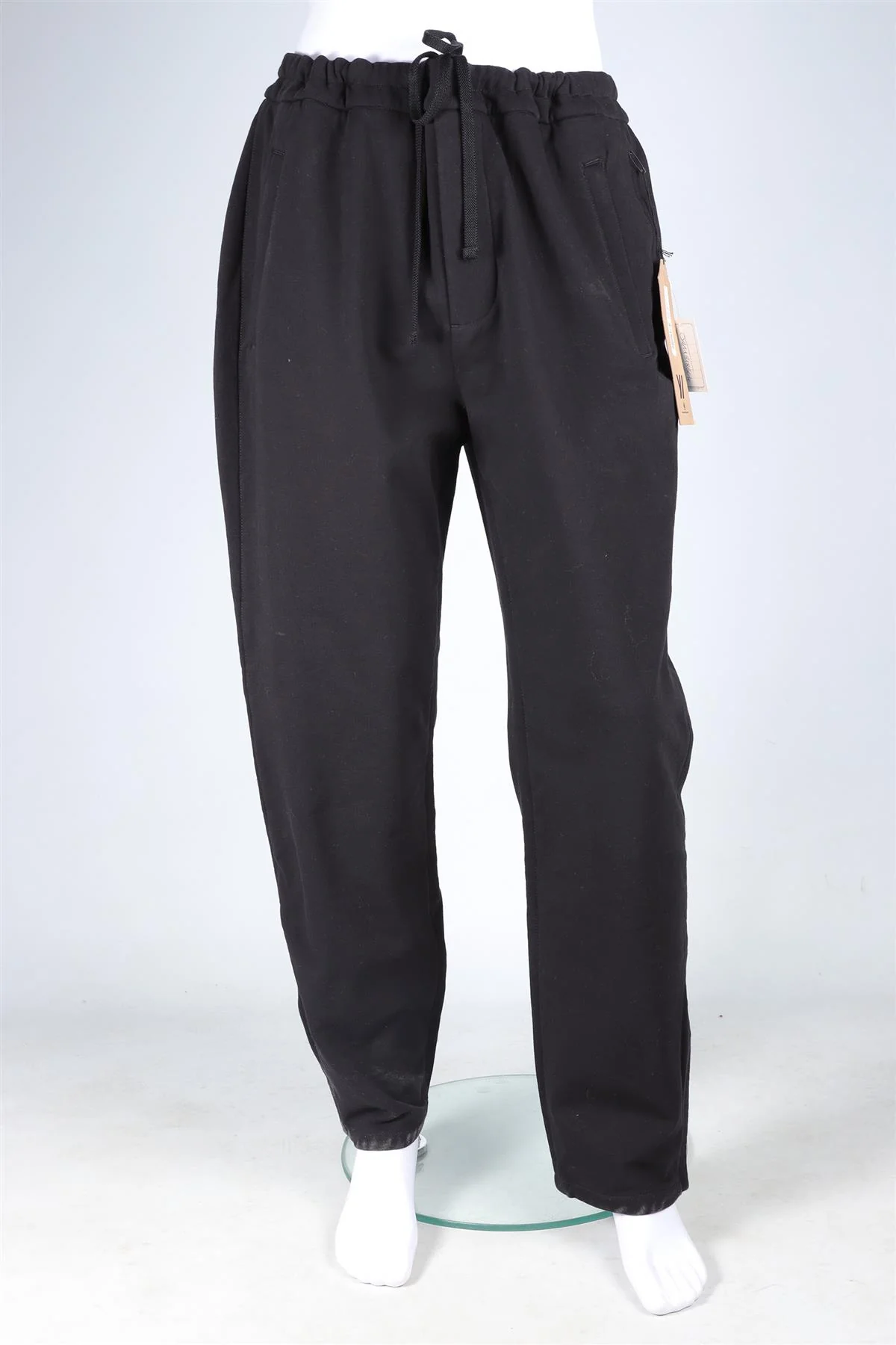 JAMES PERSE BLACK COTTON TRACK PANTS UK/US 38 - Image 2