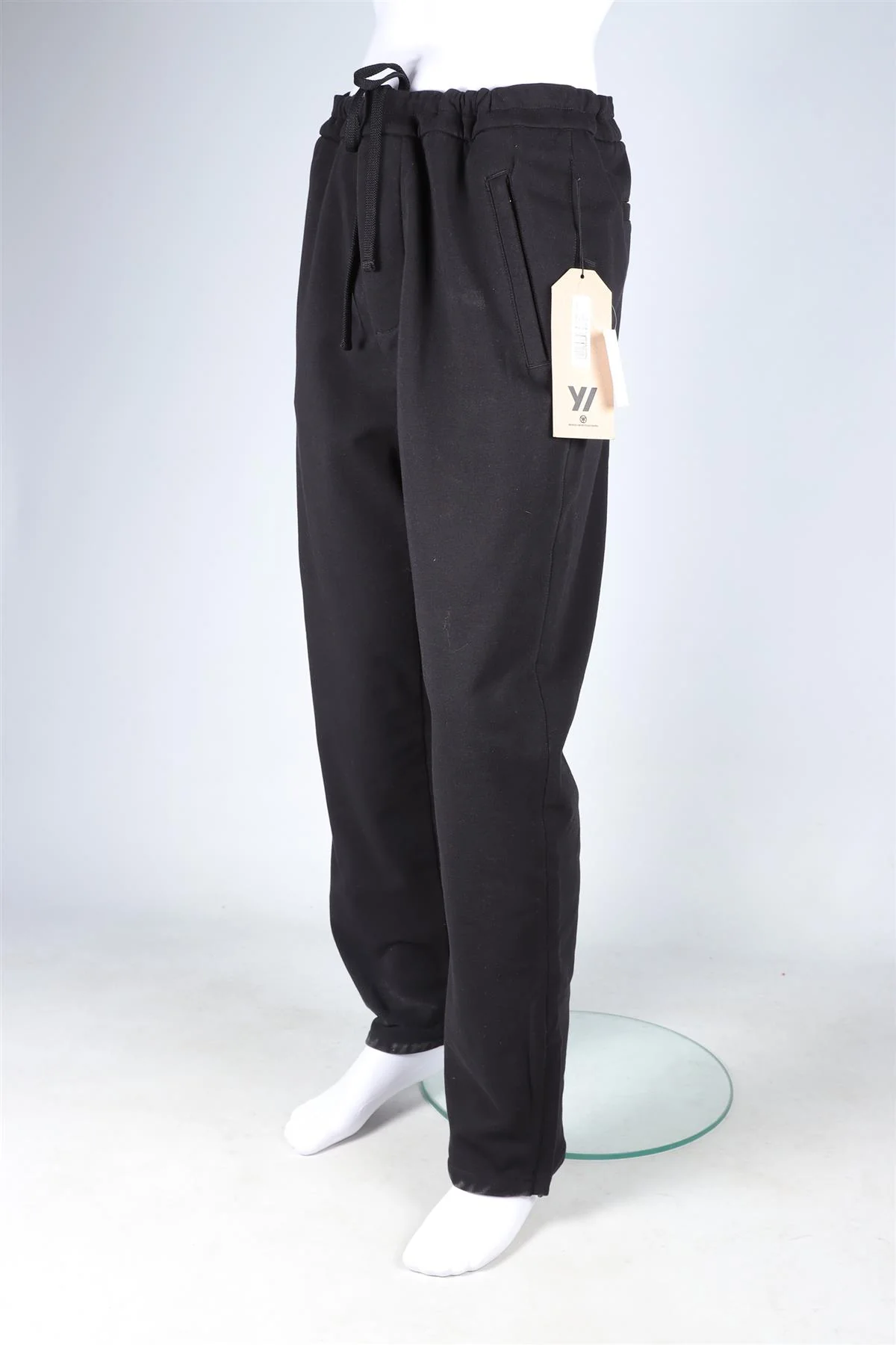 JAMES PERSE BLACK COTTON TRACK PANTS UK/US 38 - Image 3