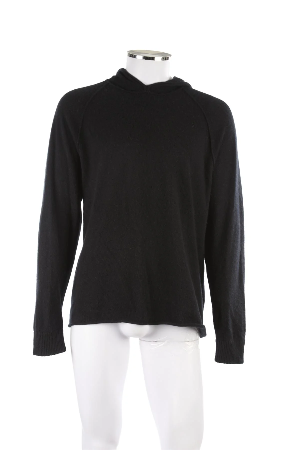 JAMES PERSE BLACK MEN'S CASHMERE HOODIE LARGE - Image 2